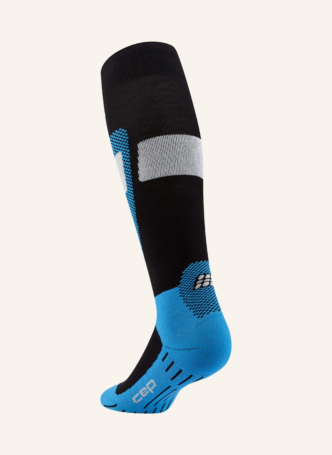 cep Skisocken SKI MERINO TALL 3.0: SCHWARZ/ BLAU