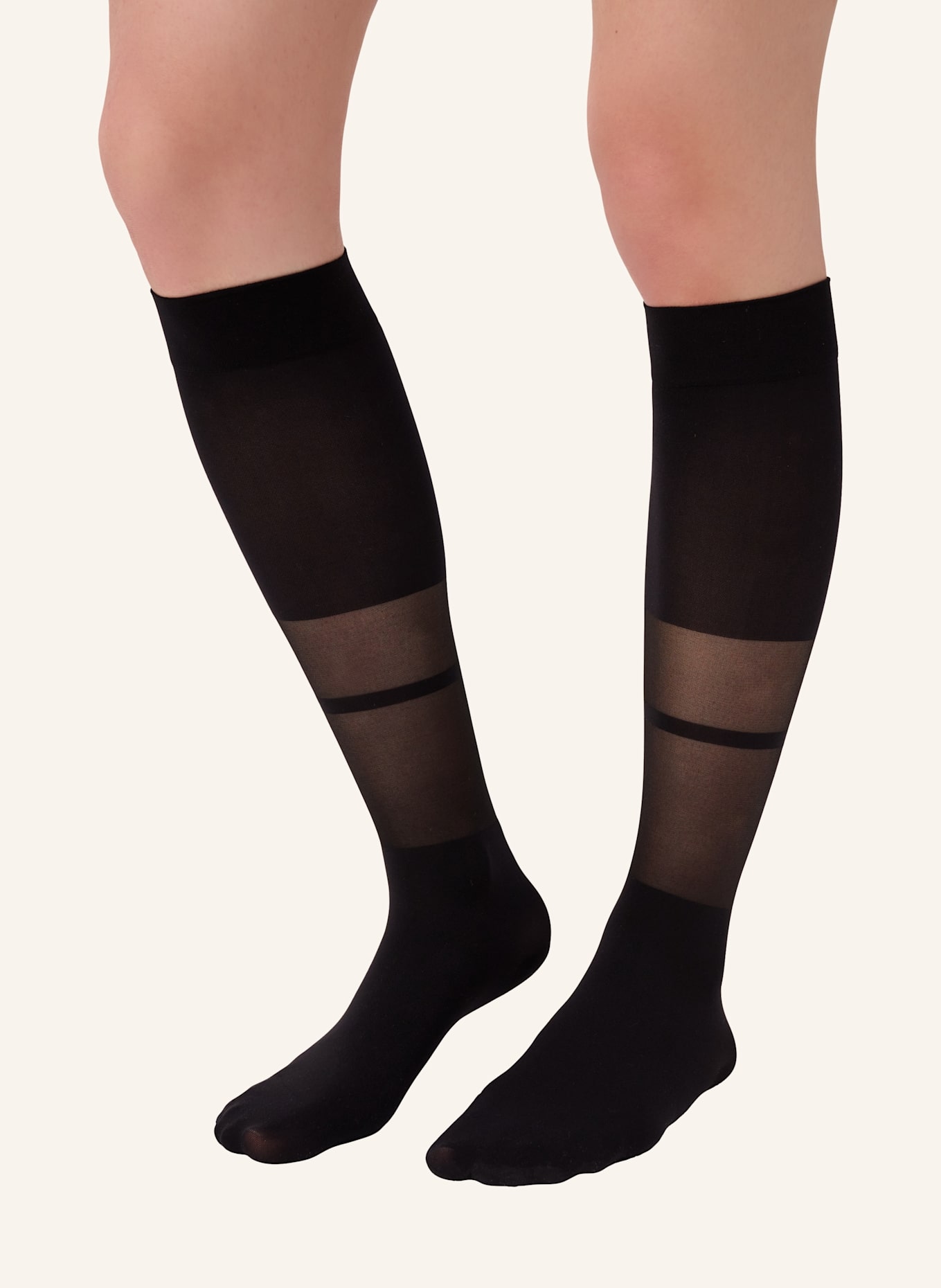 ITEM m6 Knee-High Stripes: SCHWARZ