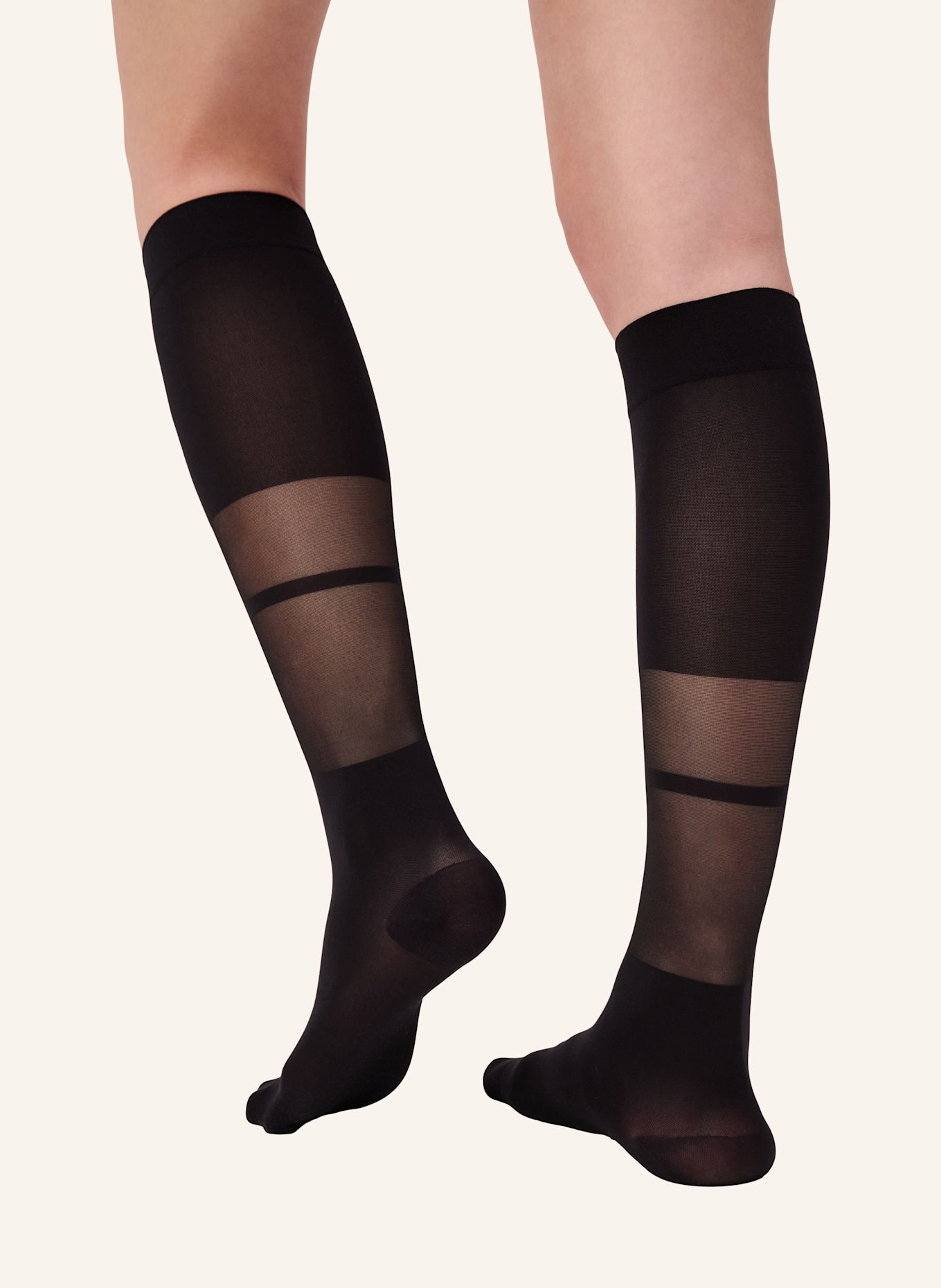ITEM m6 Knee-High Stripes: SCHWARZ