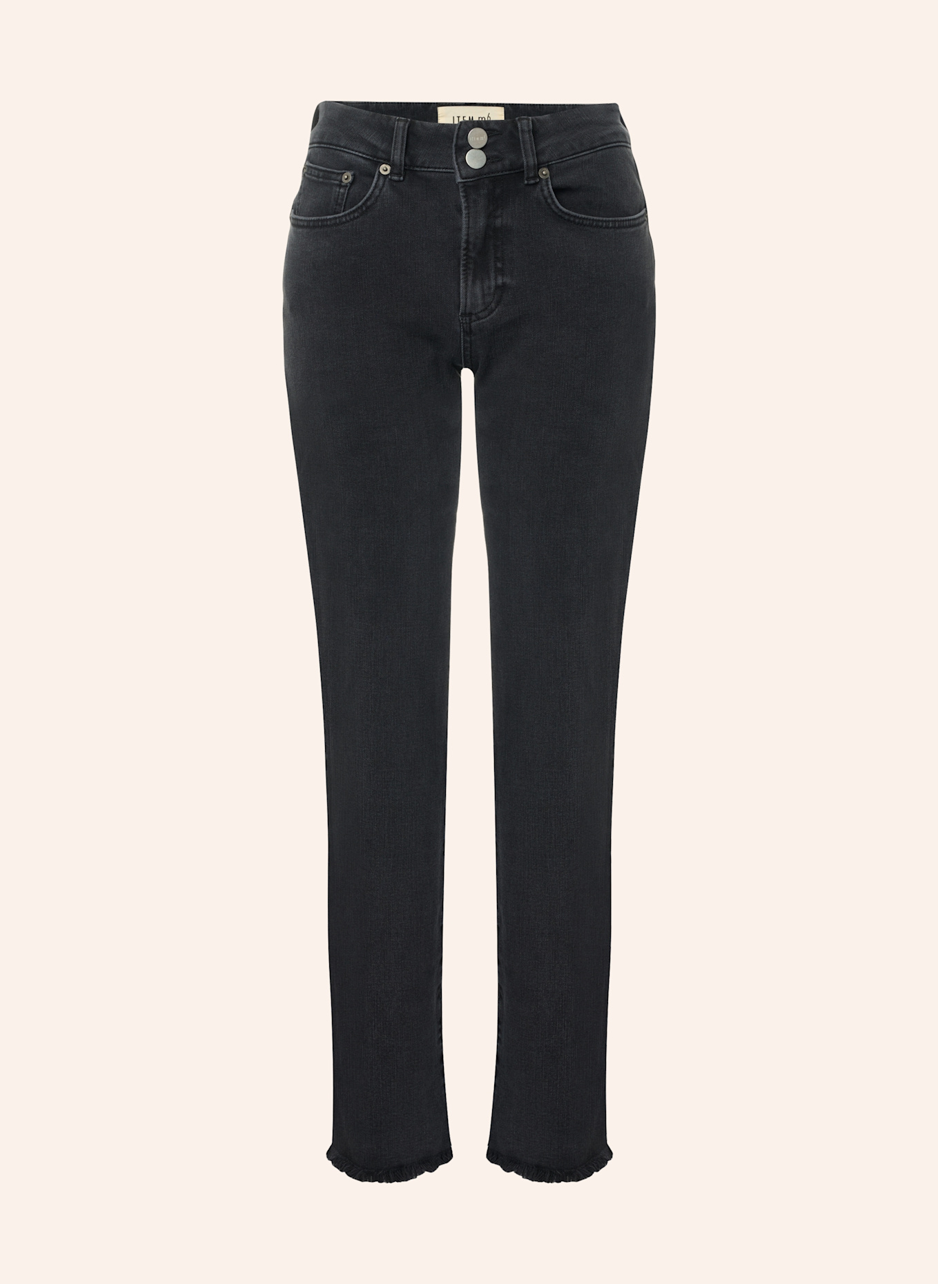 ITEM m6 Jeans Straight High Rise: SCHWARZ