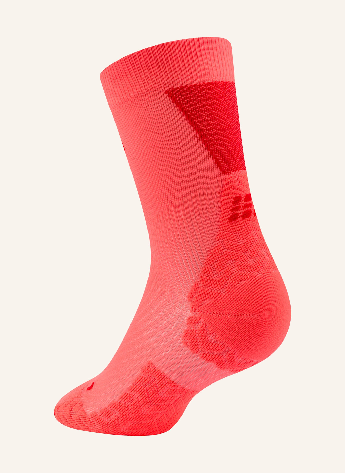 cep Laufsocken CORE RUN ULTRALIGHT  MID CUT: NEONORANGE / ROT