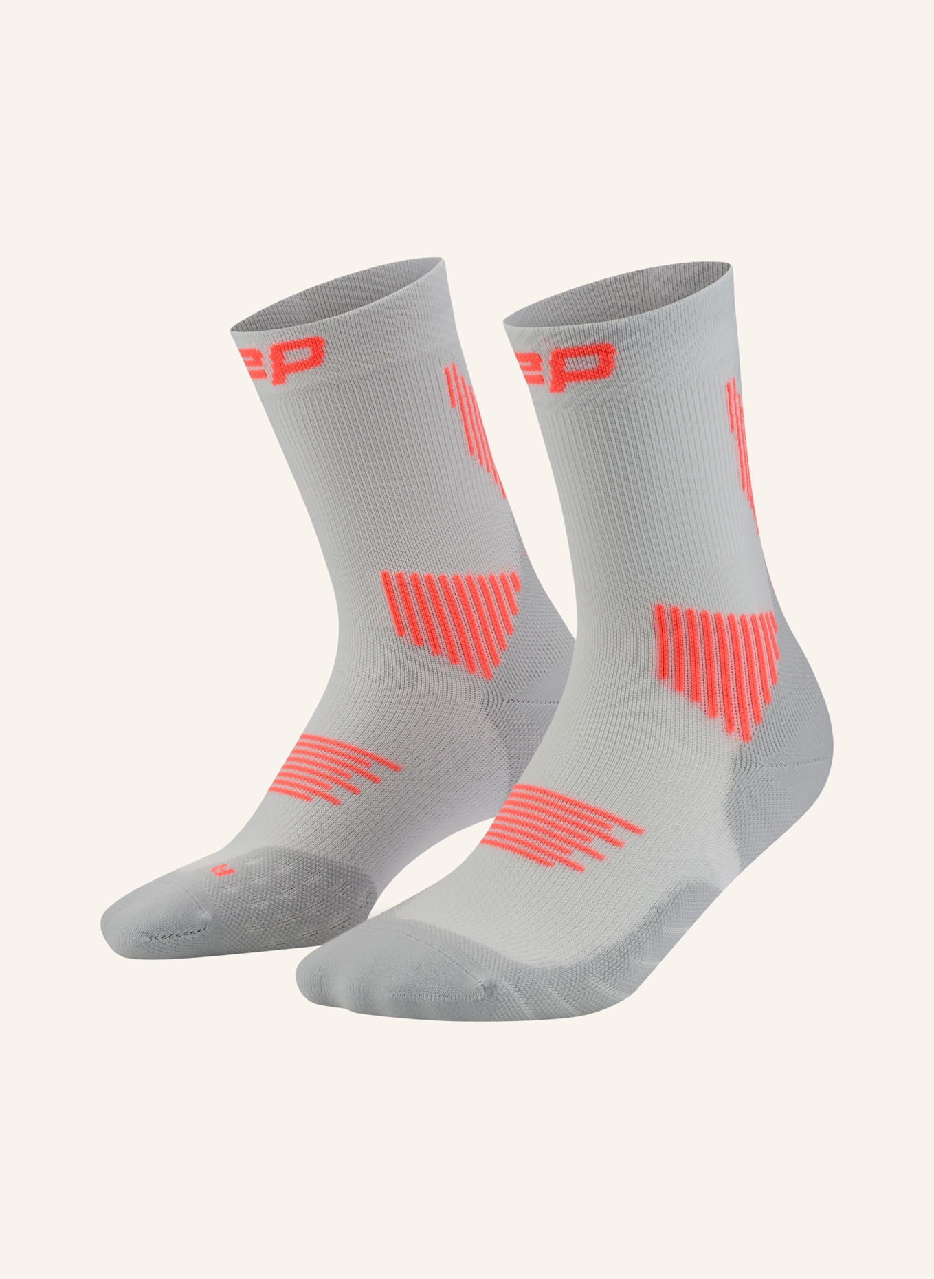 cep Laufsocken CORE RUN MID CUT: GRAU