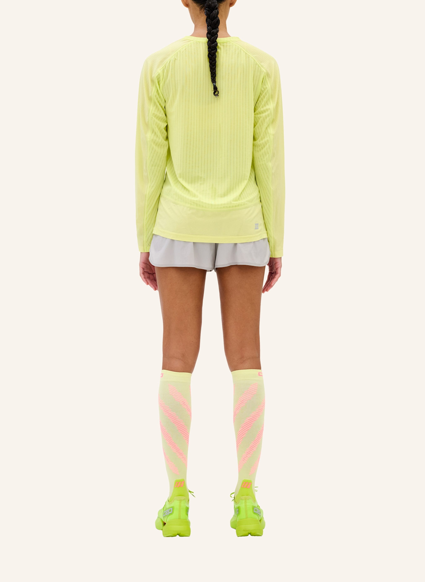 cep CEP CEP run shorts, loose fit, women: HELLGRAU