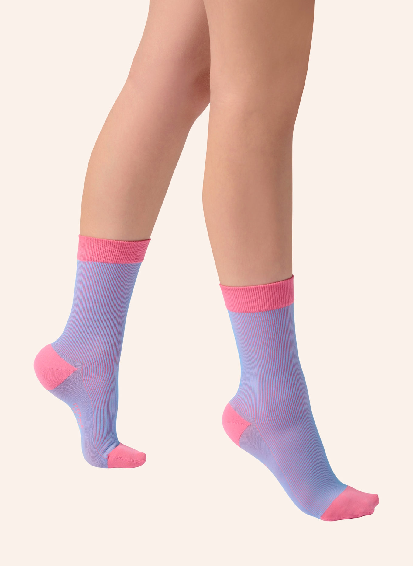 ITEM m6 Socken SNEAKER STRIPED: PINK