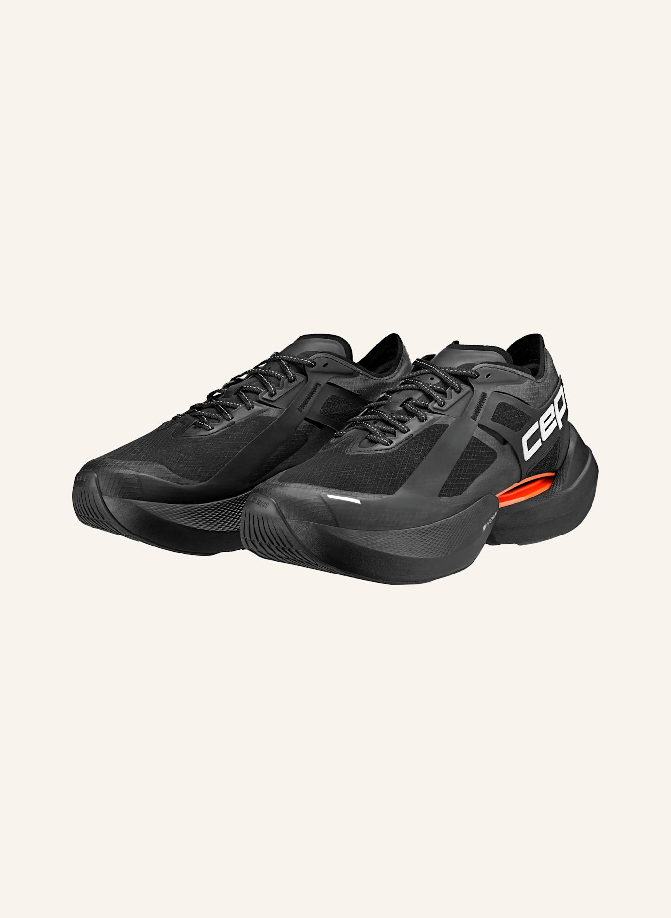 cep Laufschuhe CEP PRO RUN OPTASPEED BOWTECH: SCHWARZ