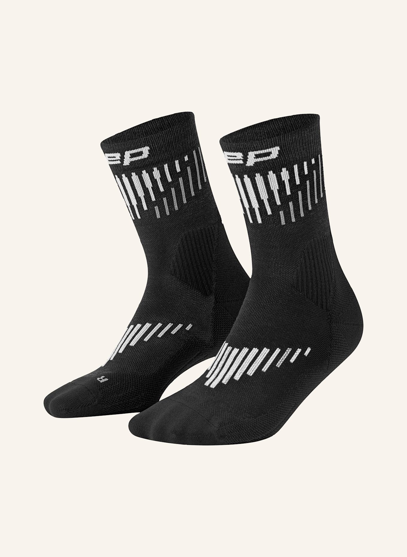 cep CEP CEP core run merino socks, mid cut, 3.0, women: SCHWARZ