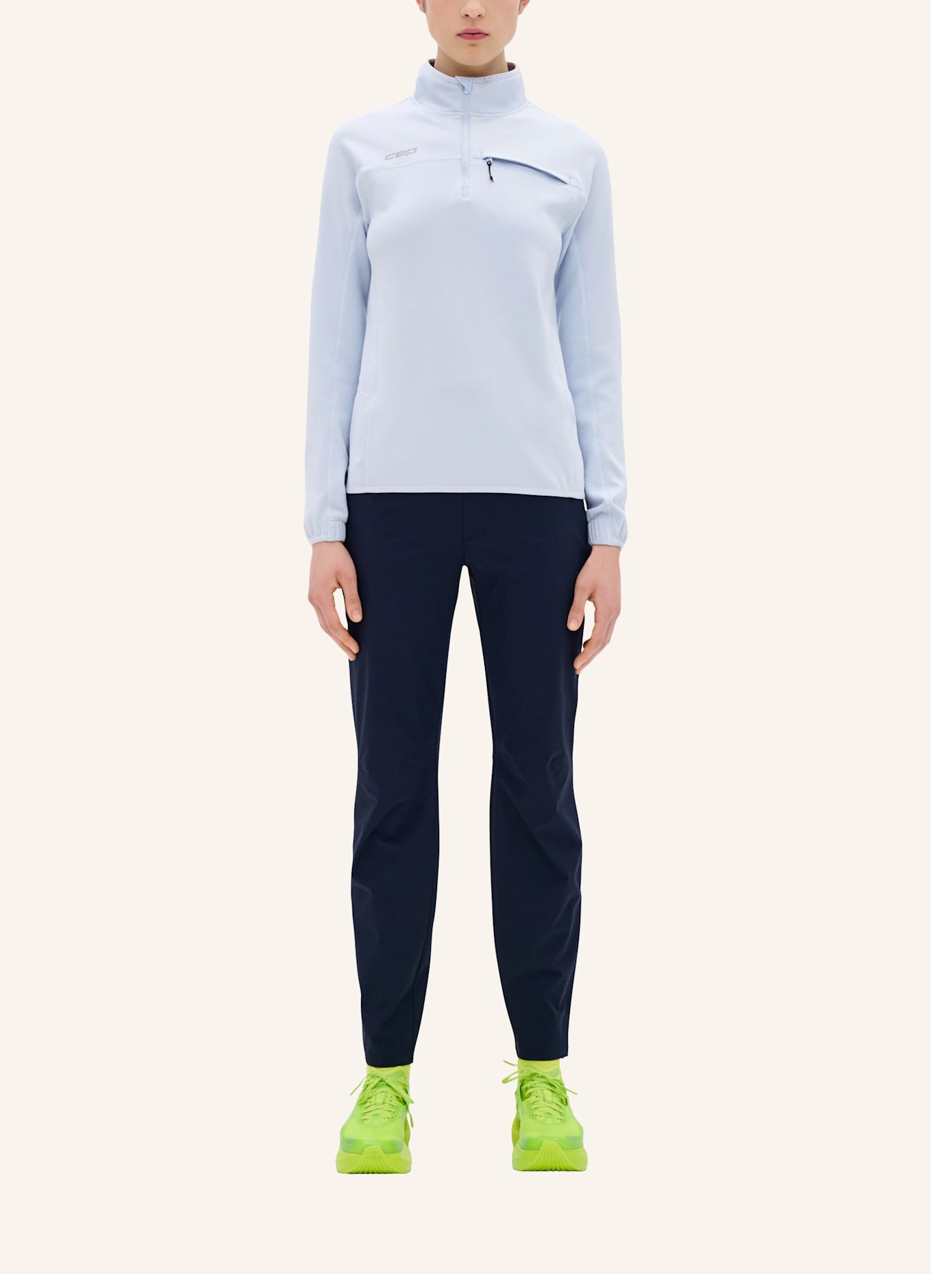 cep Longsleeve CORE RUN THERMAL ZIP SHIRT 2.0: HELLBLAU