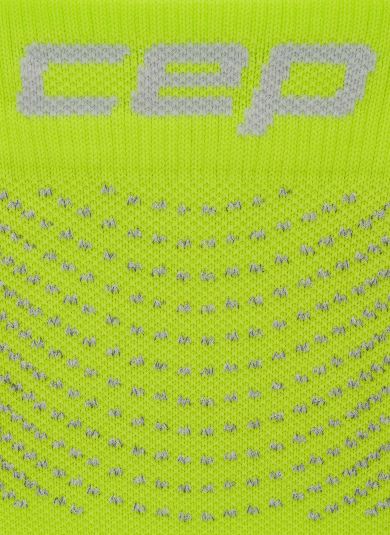 cep CEP CEP pro run reflective socks, mid cut, 3.0, women: HELLGRÜN