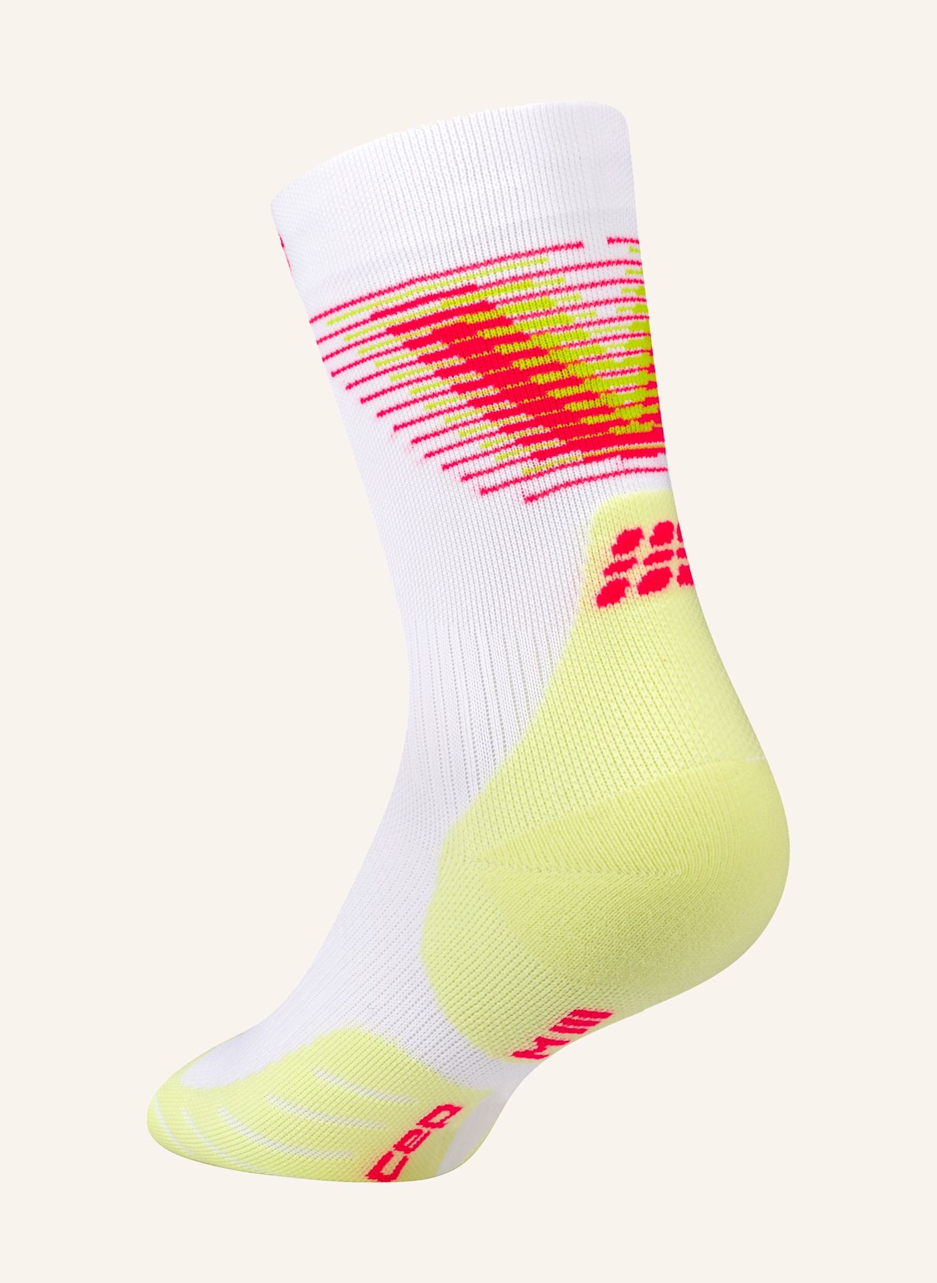 cep CEP CEP run edt. halo socks, mid cut, women: WEISS / HELLGRÜN