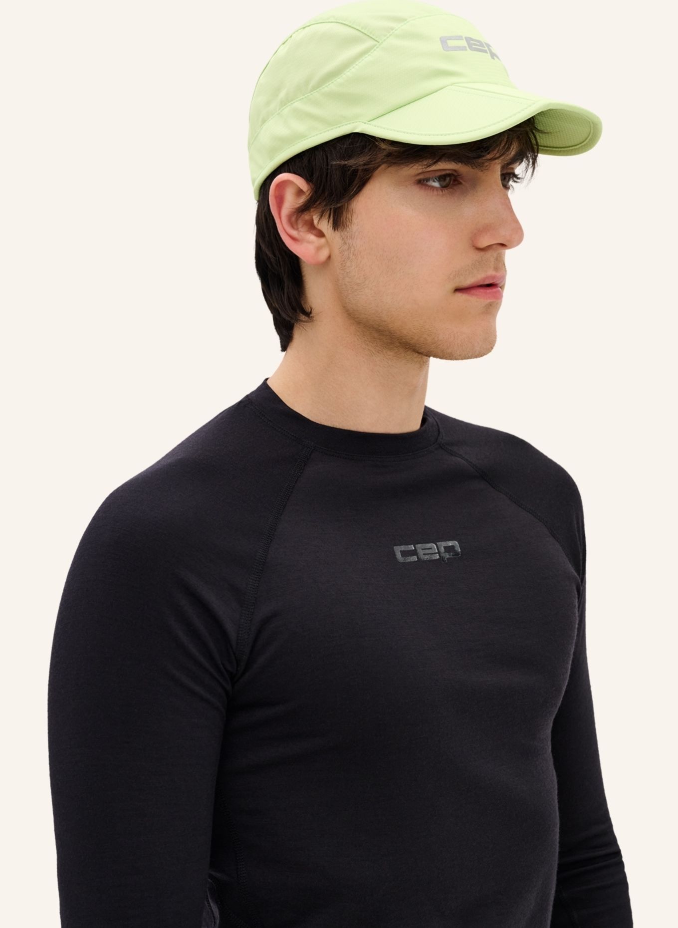 cep CEP CEP run foldable cap, unisex: HELLGRÜN