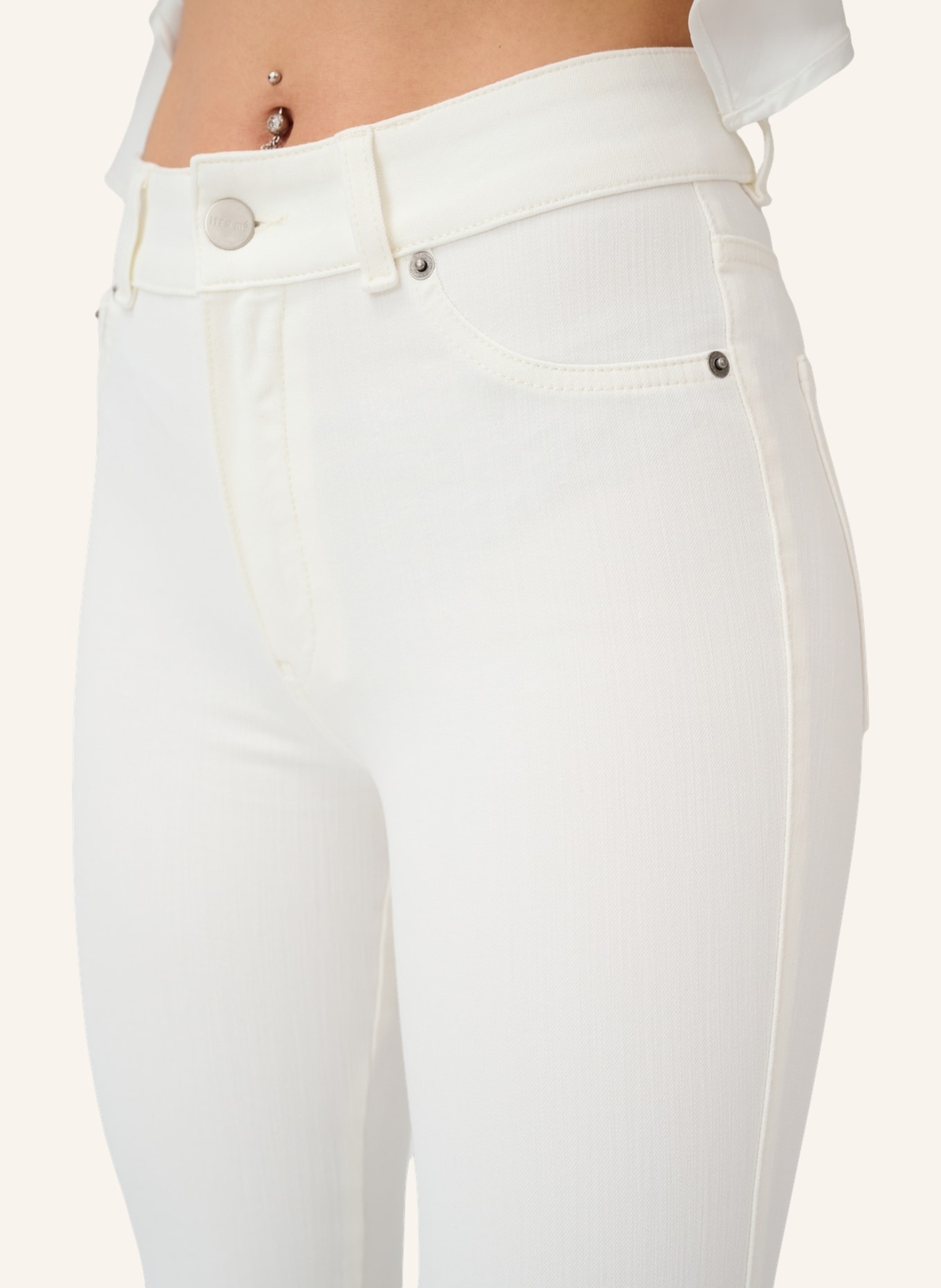 ITEM m6 7/8-Jeans CROPPED HIGH RISE mit Shaping-Effekt, Farbe: WEISS (Bild 5)