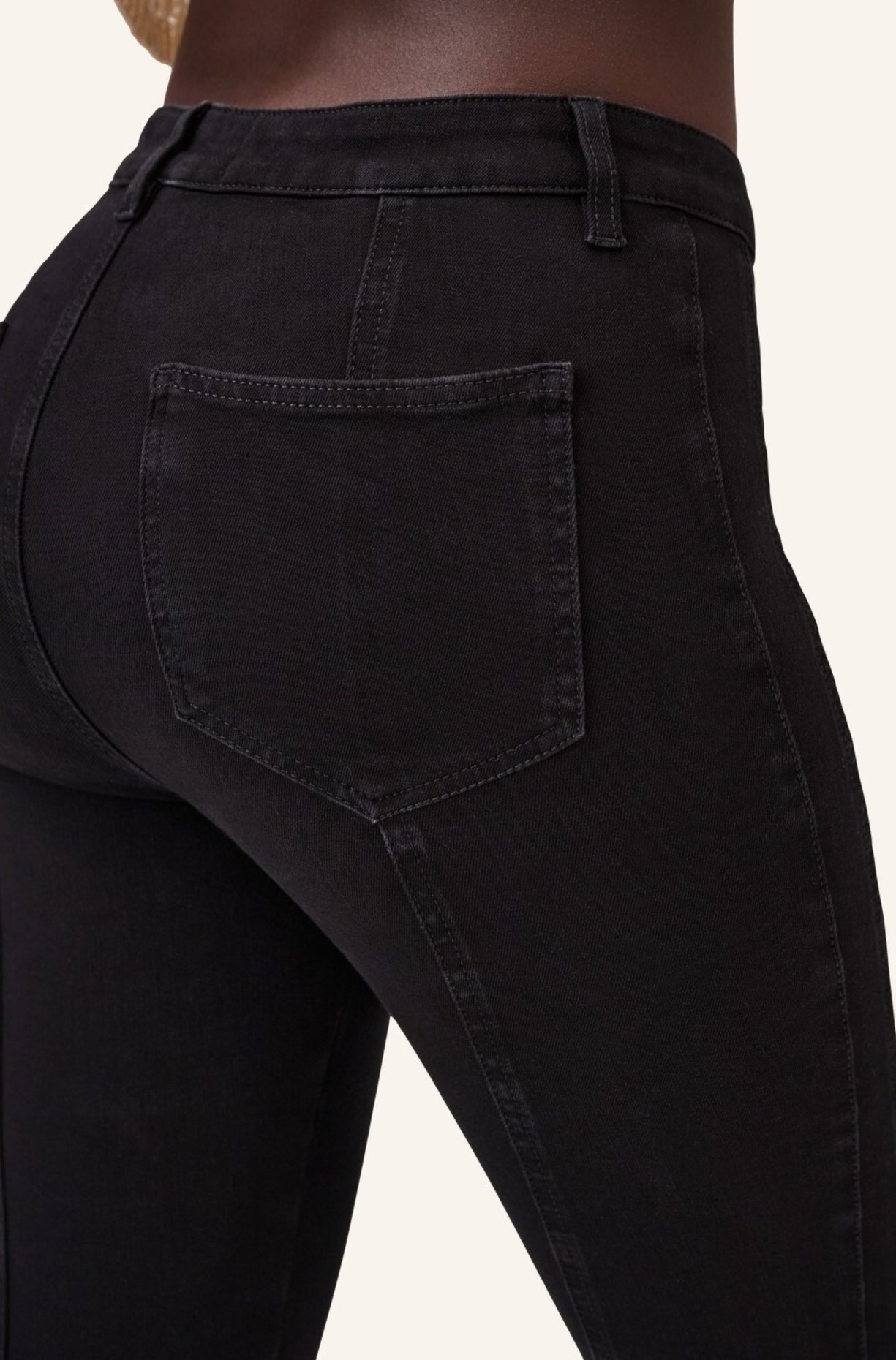 ITEM m6 Skinny Jeans WORKED HIGH RISE mit Shaping-Effekt, Farbe: SCHWARZ (Bild 3)