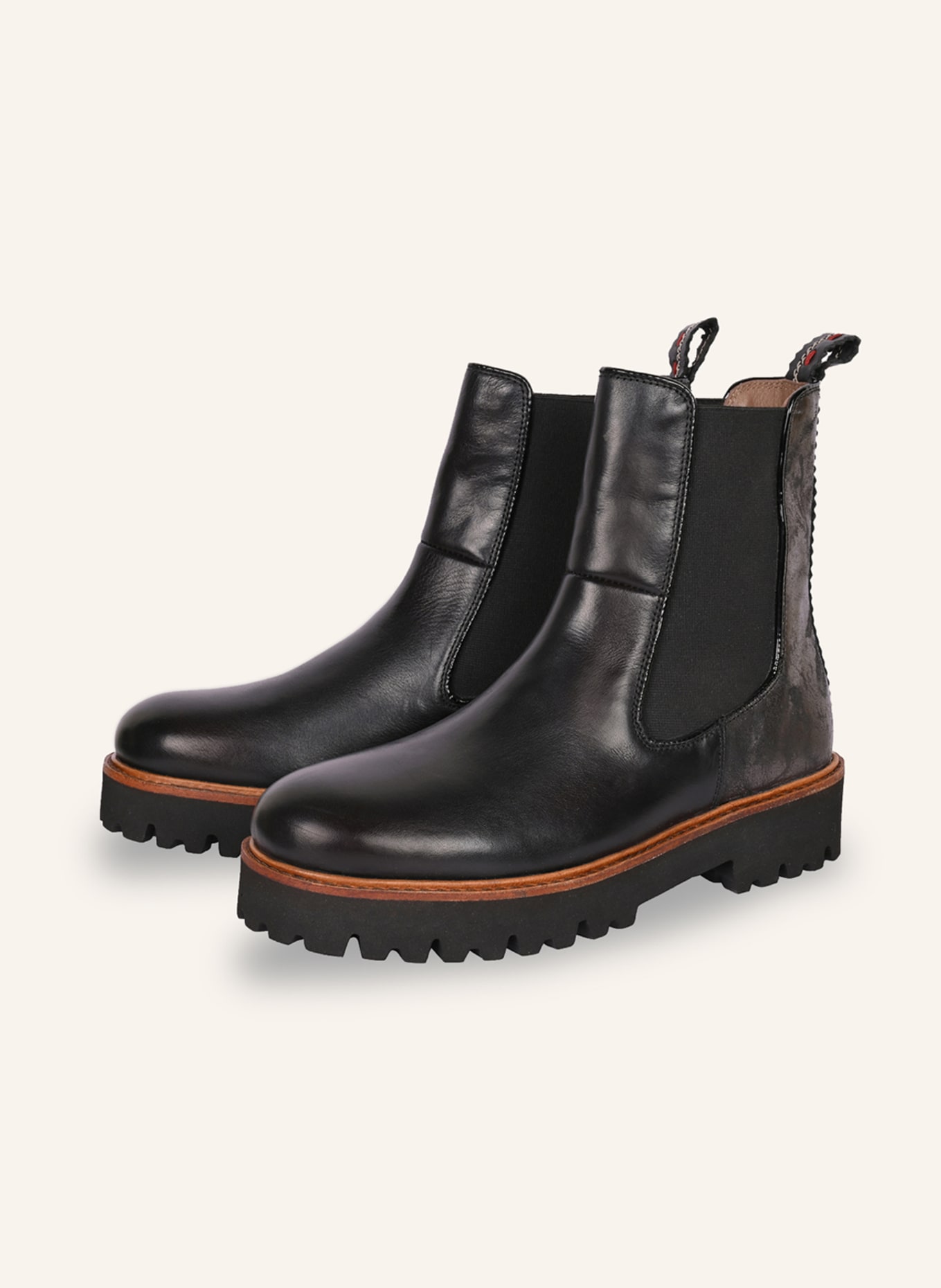 CRICKIT  Boot NOLA, Farbe: SCHWARZ/ COGNAC (Bild 1)