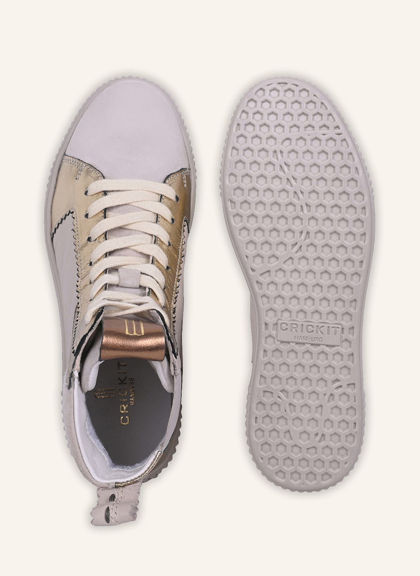 CRICKIT Sneaker NIMA, Farbe: BEIGE/ GOLD (Bild 6)