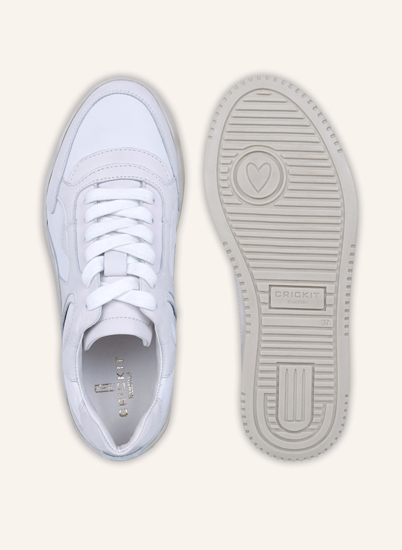 CRICKIT Sneaker PHILLS, Farbe: WEISS/ GRAU (Bild 6)