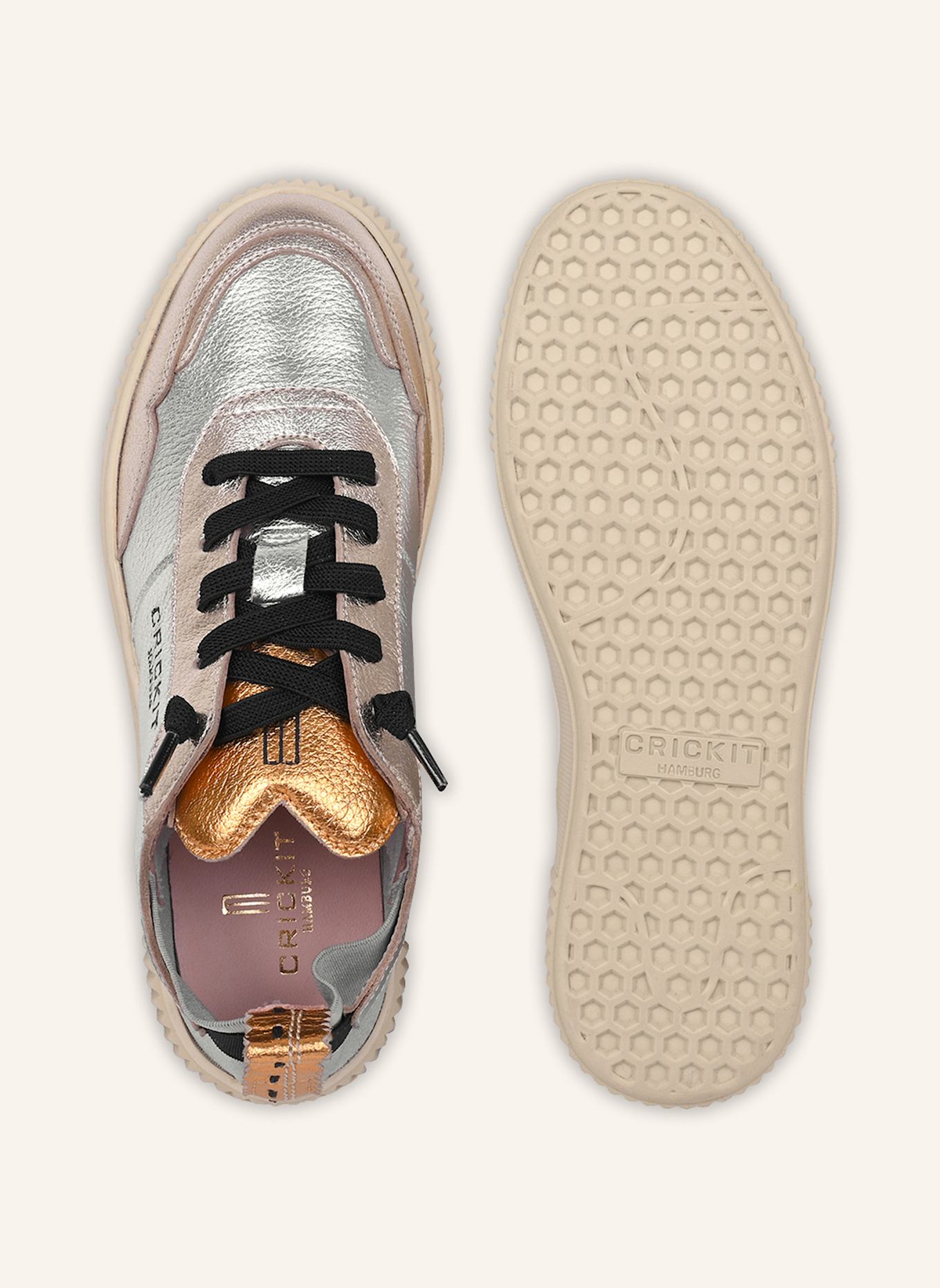CRICKIT Sneaker OAKLI: SILBER/ GOLD