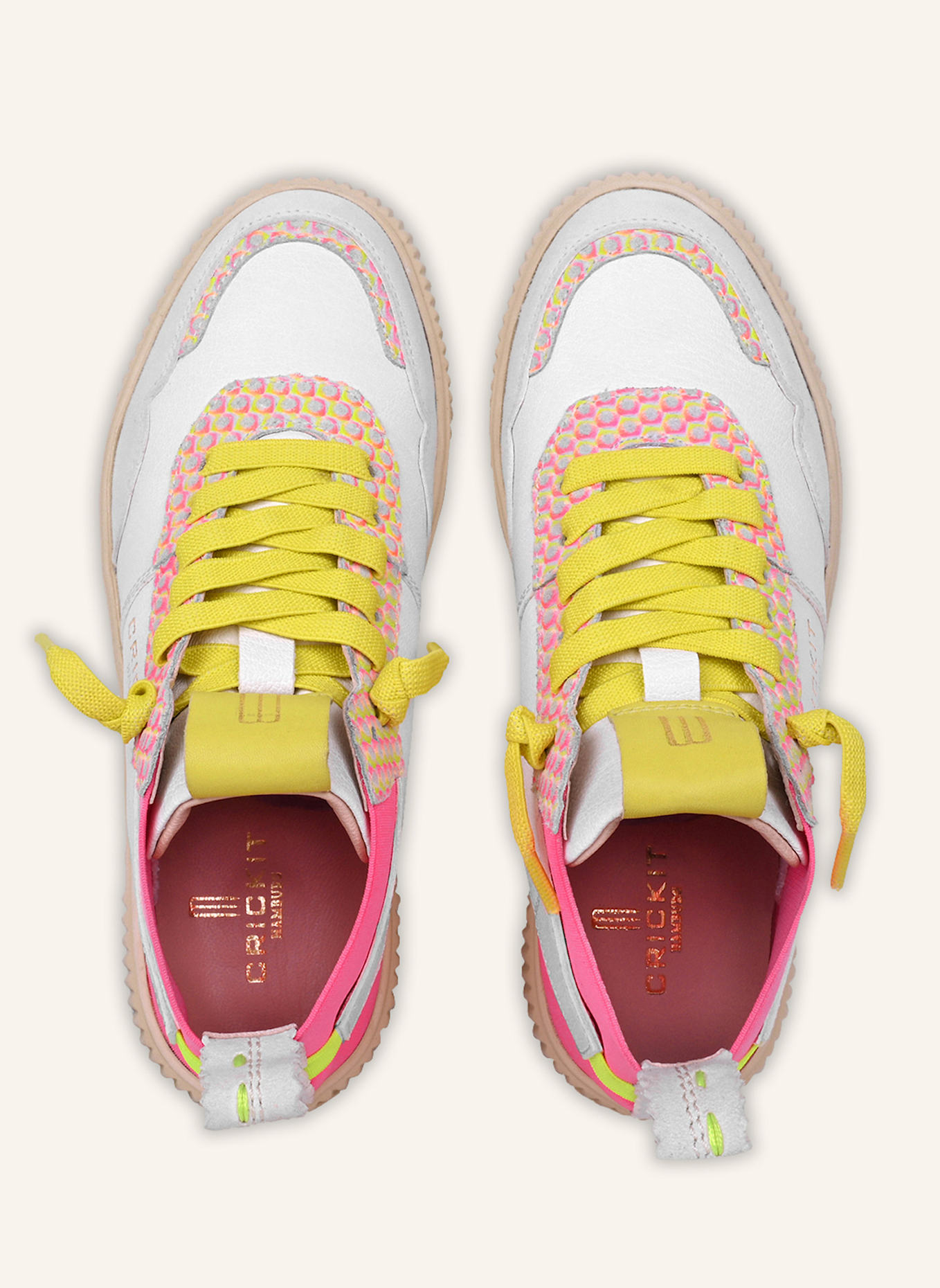 CRICKIT Sneaker REBEKA: WEISS/ PINK