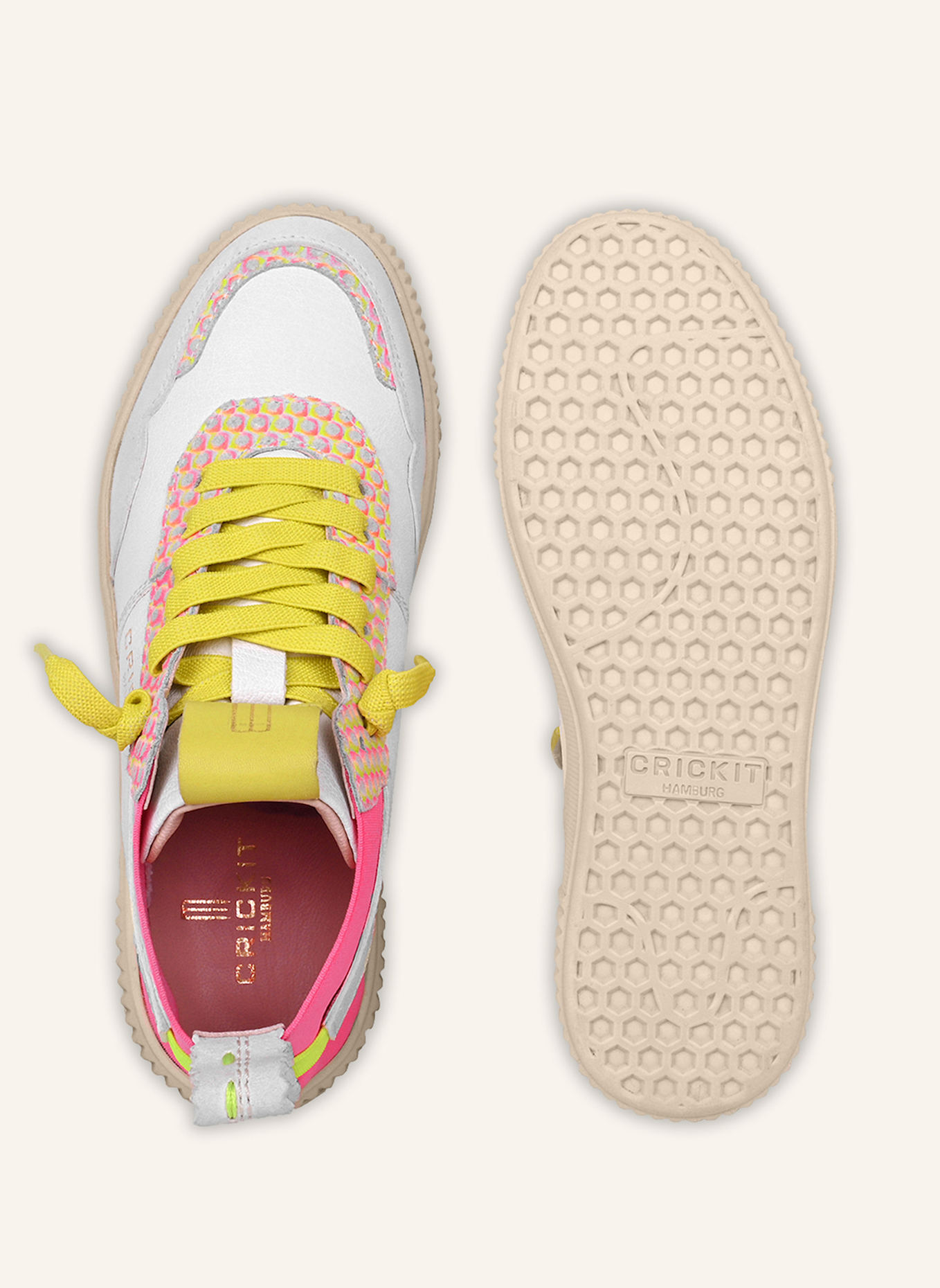 CRICKIT Sneaker REBEKA: WEISS/ PINK