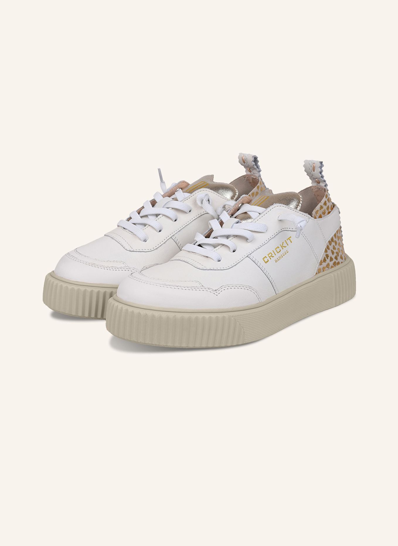 CRICKIT Sneaker OAKLI: WEISS/ SILBER