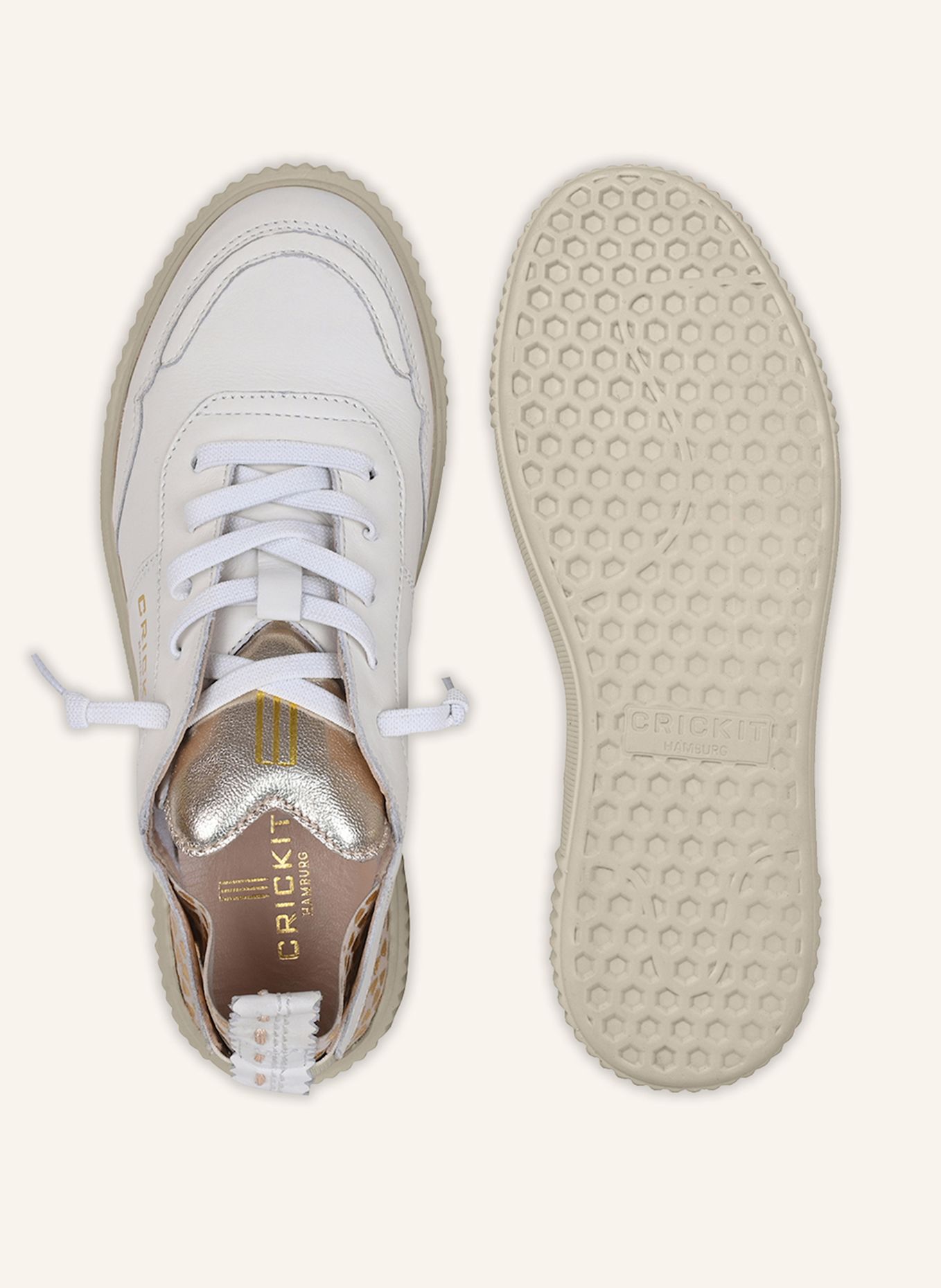 CRICKIT Sneaker OAKLI: WEISS/ SILBER