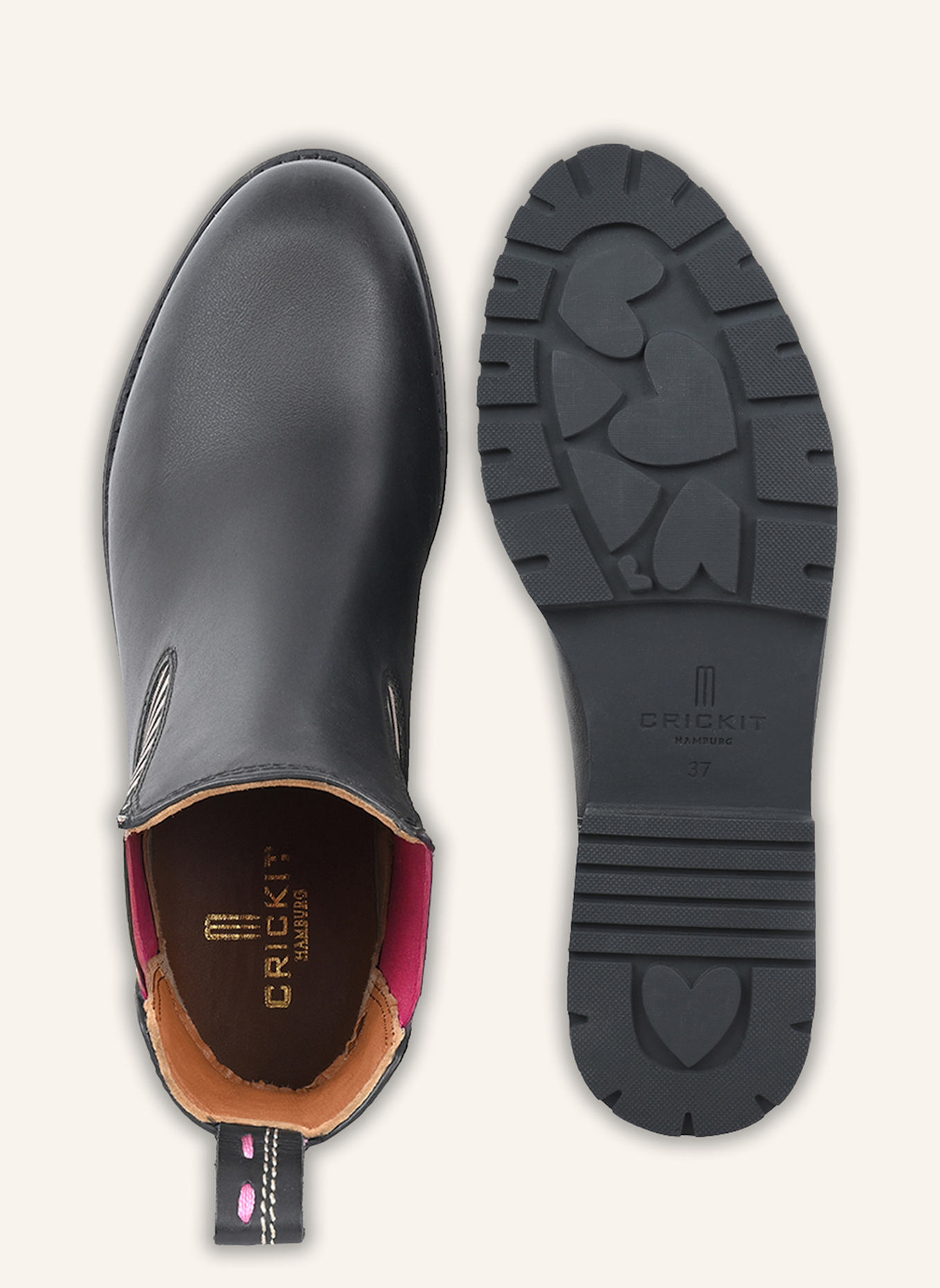 CRICKIT Chelsea-Boots SIMBA: SCHWARZ