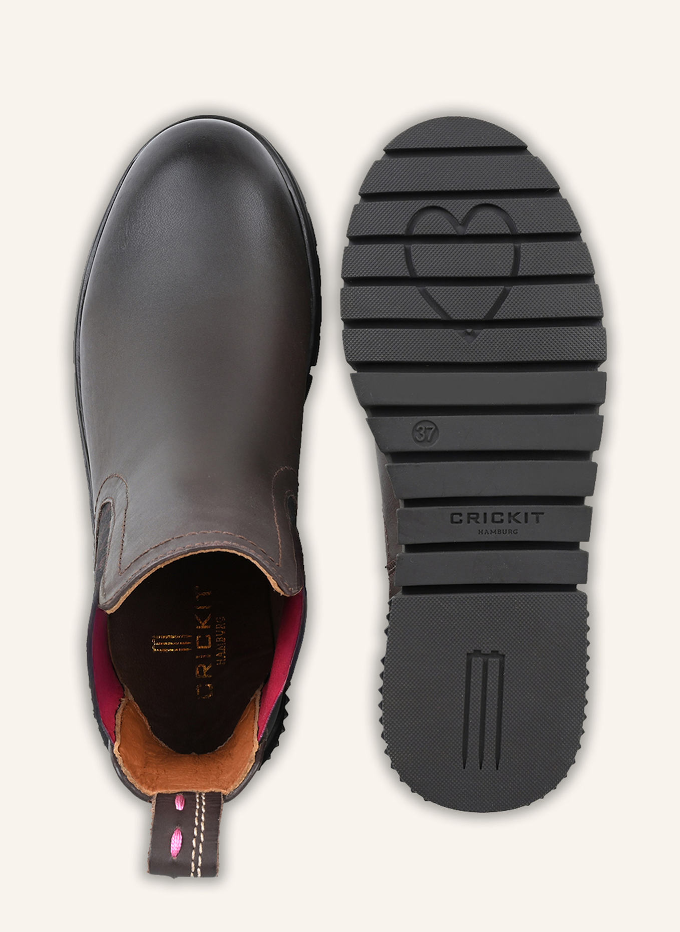 CRICKIT Chelsea-Boots SISSY: BRAUN