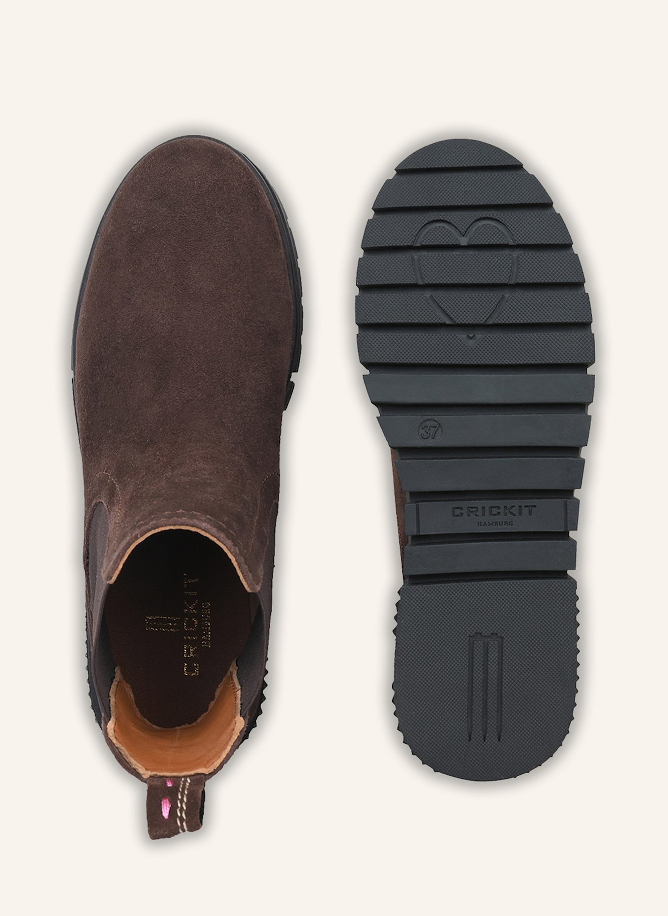 CRICKIT Chelsea-Boots SISSY: BRAUN