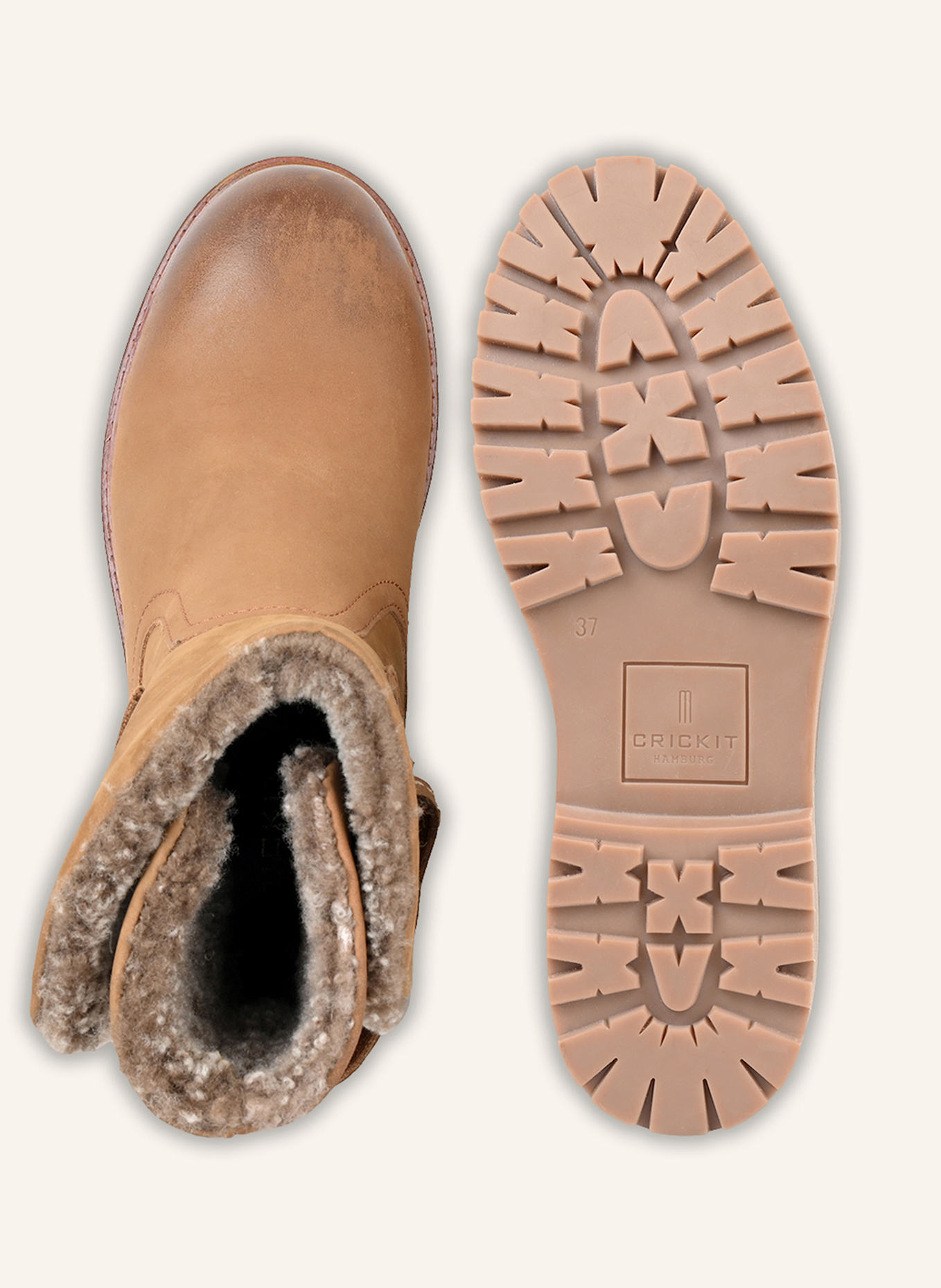 CRICKIT Stiefelette SALE: COGNAC