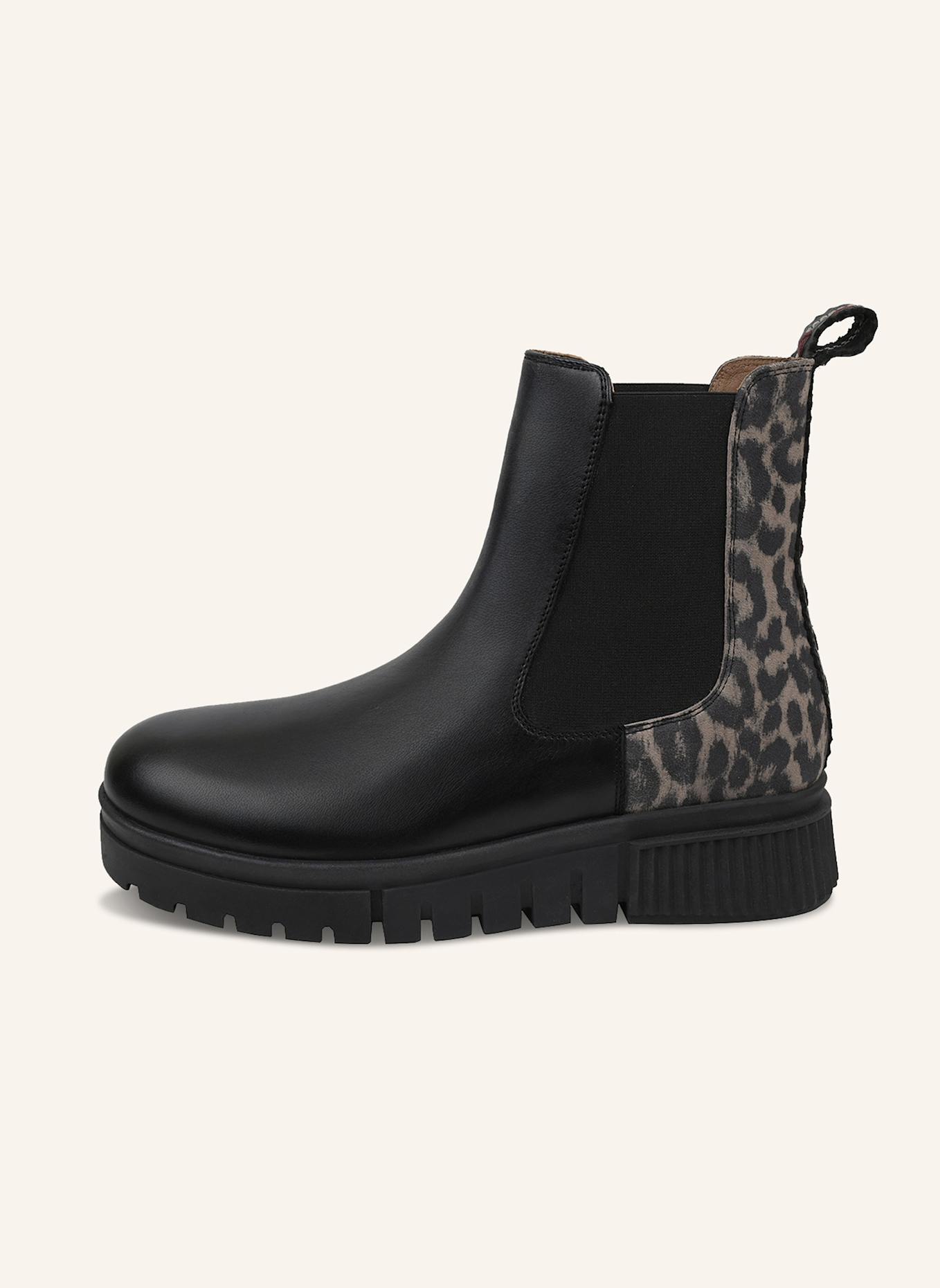 CRICKIT Chelsea-Boots NAELLE: SCHWARZ/ DUNKELBRAUN