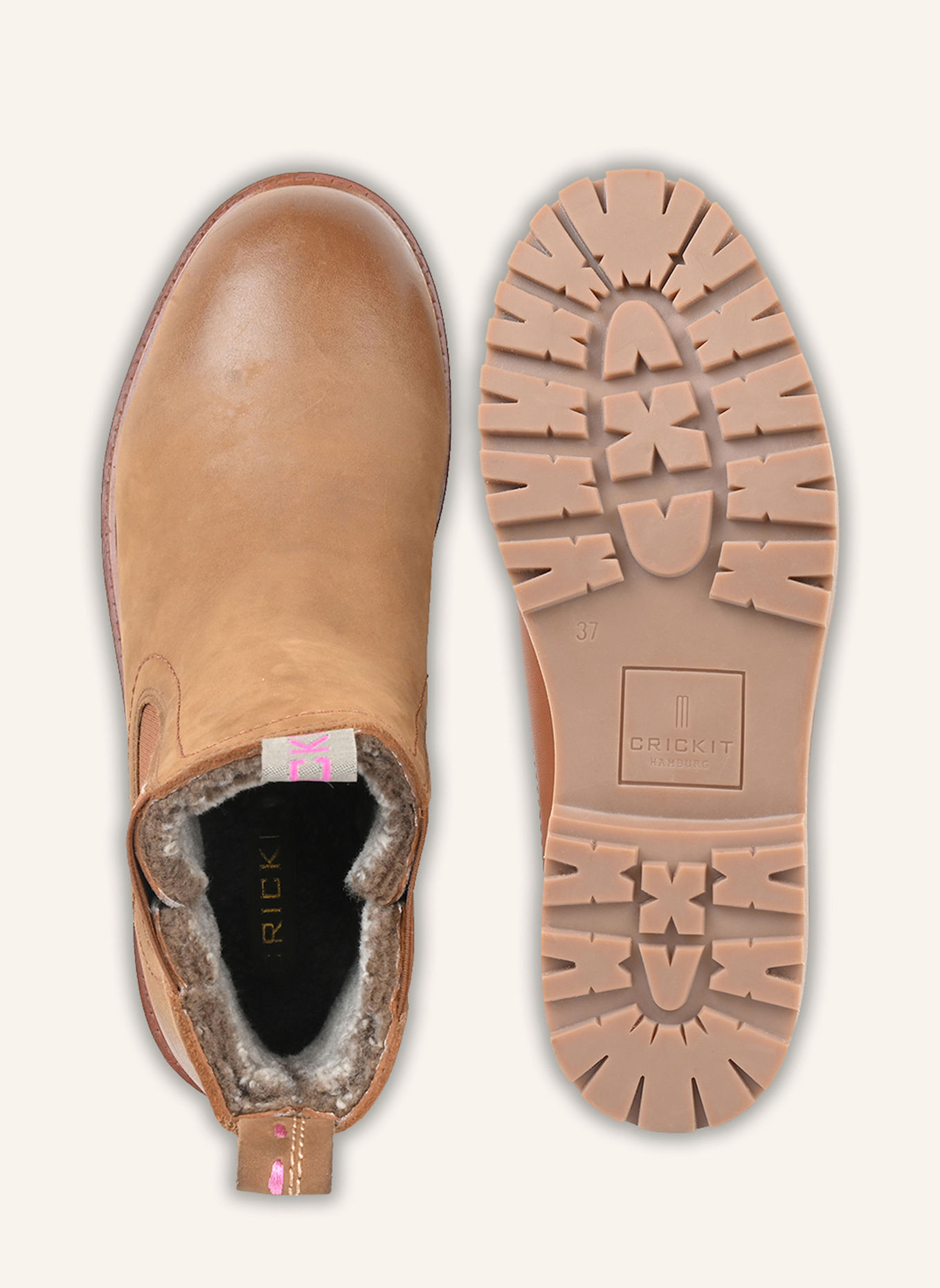 CRICKIT Chelsea-Boots SOA: COGNAC