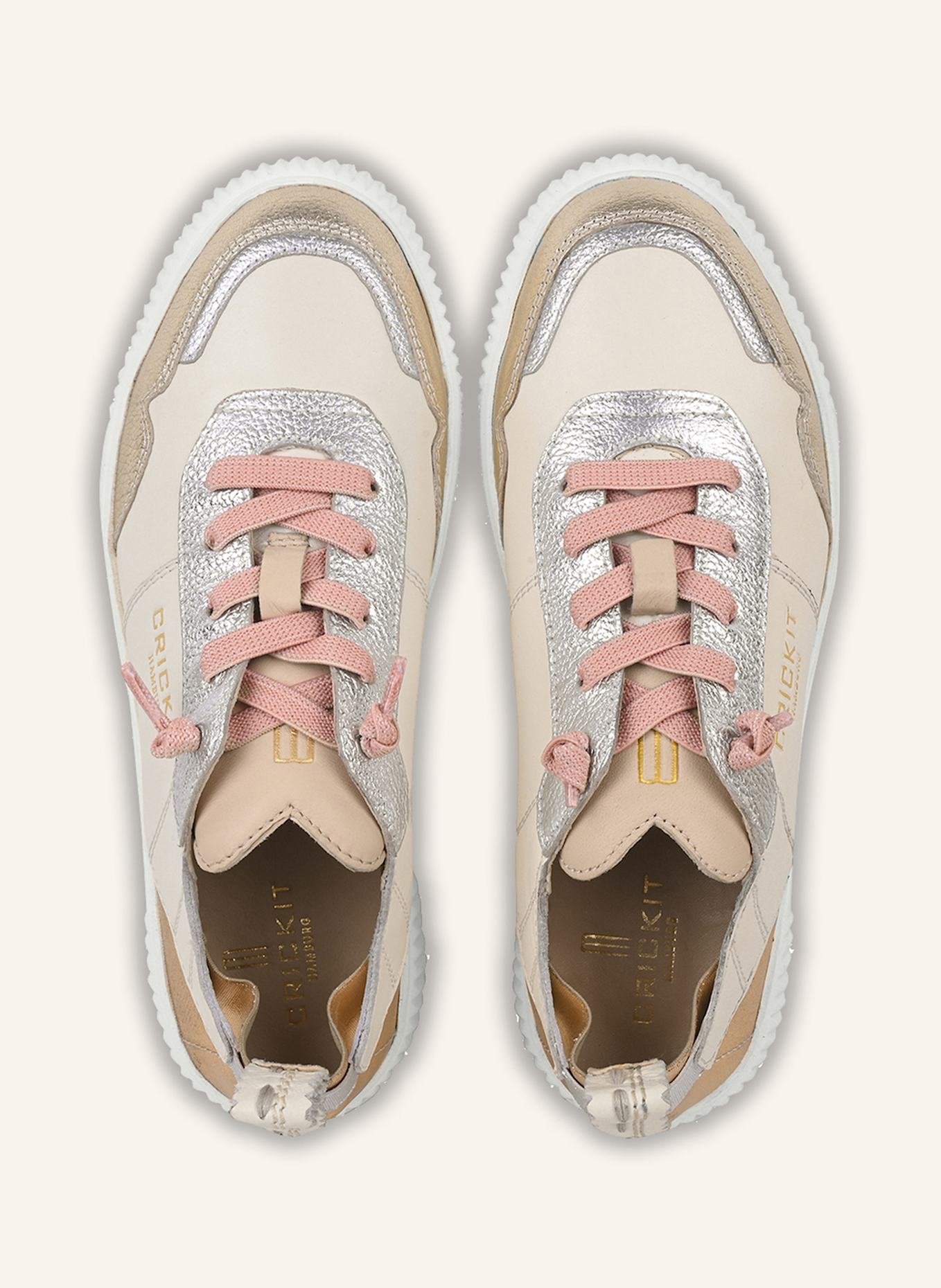 CRICKIT Sneaker OAKLI: WEISS/ ROSÉGOLD