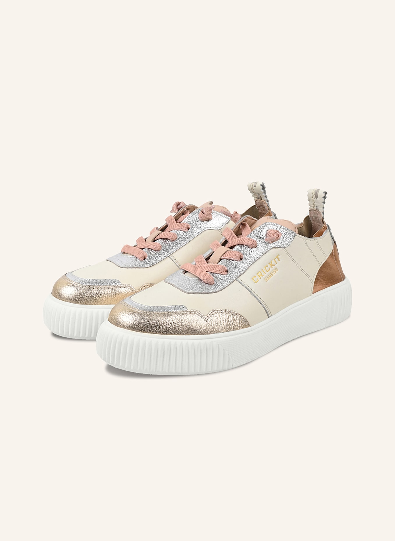 CRICKIT Sneaker OAKLI: WEISS/ ROSÉGOLD