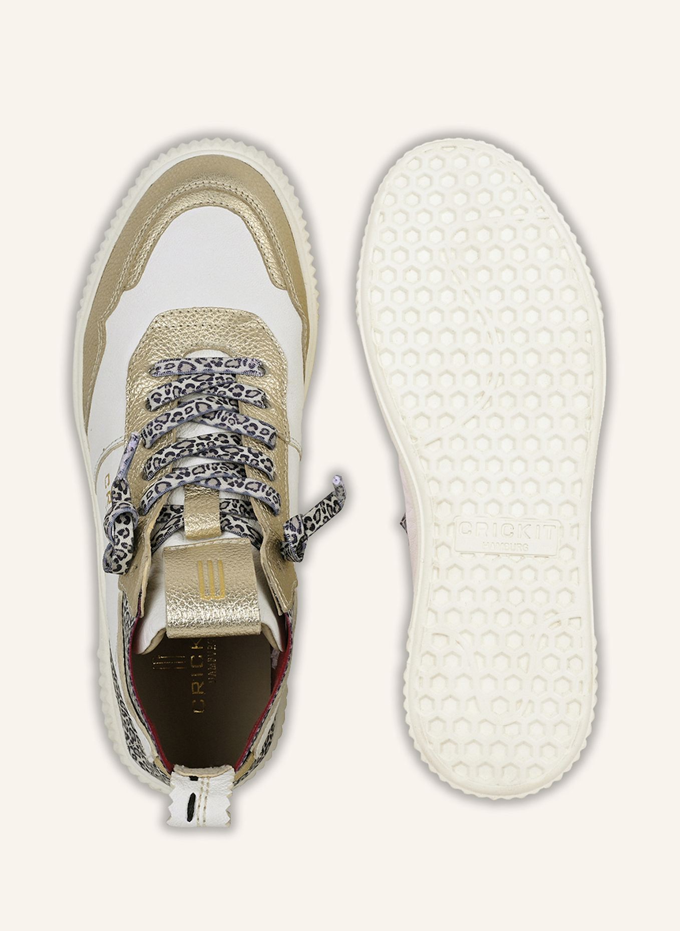 CRICKIT Sneaker REBEKA: WEISS/ GOLD