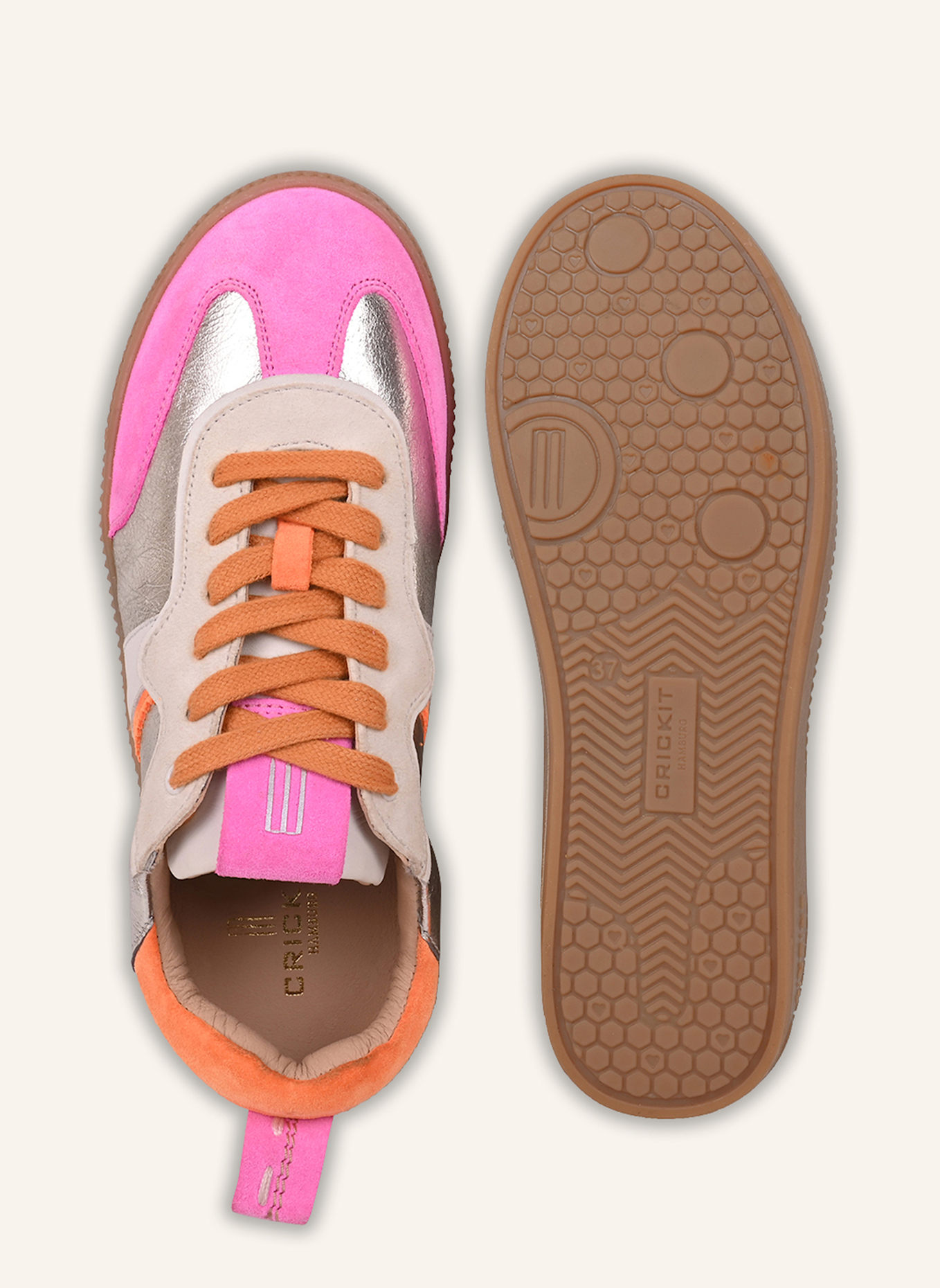 CRICKIT Sneaker RONJA: SILBER/ PINK