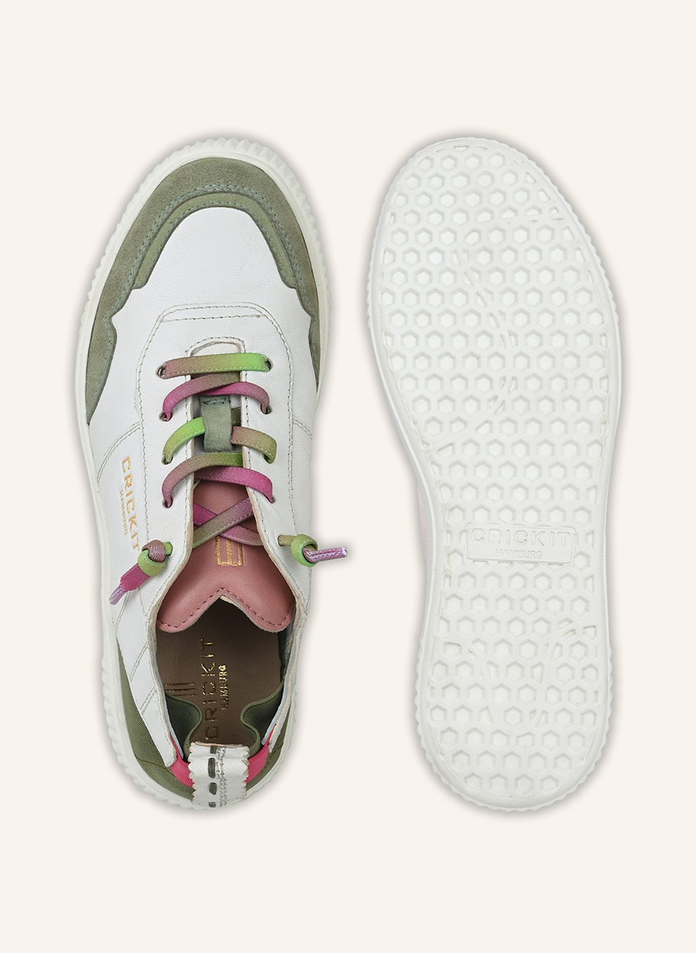 CRICKIT Sneaker OAKLI: WEISS/ OLIV