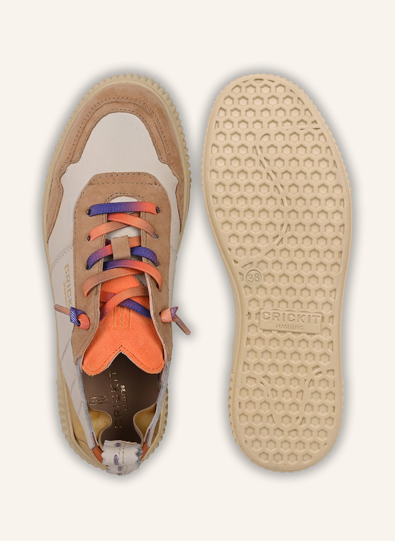 CRICKIT Sneaker OAKLI: WEISS/ GOLD