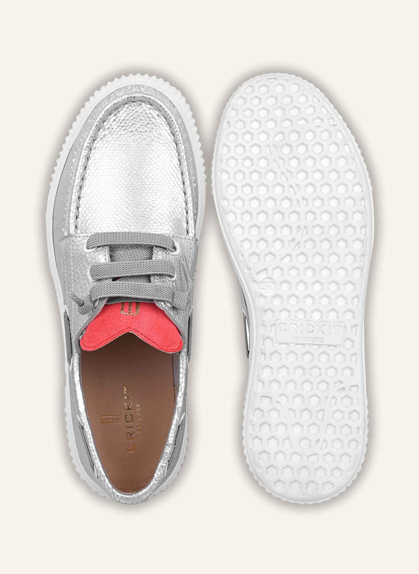 CRICKIT Halbschuh TINA: SILBER