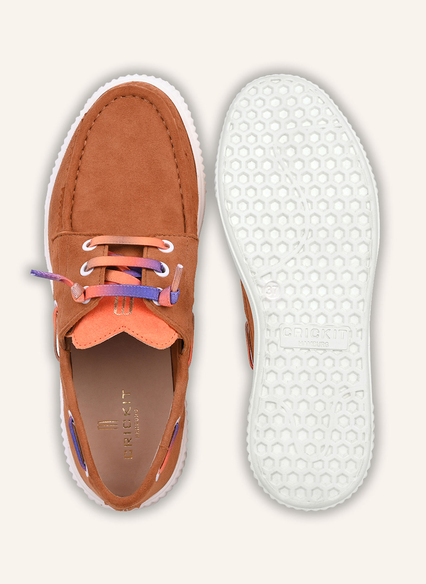 CRICKIT Halbschuh TINA: COGNAC