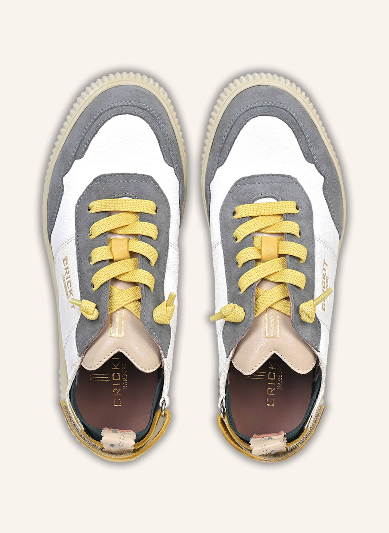 CRICKIT Sneaker PARIA: WEISS/ OLIV