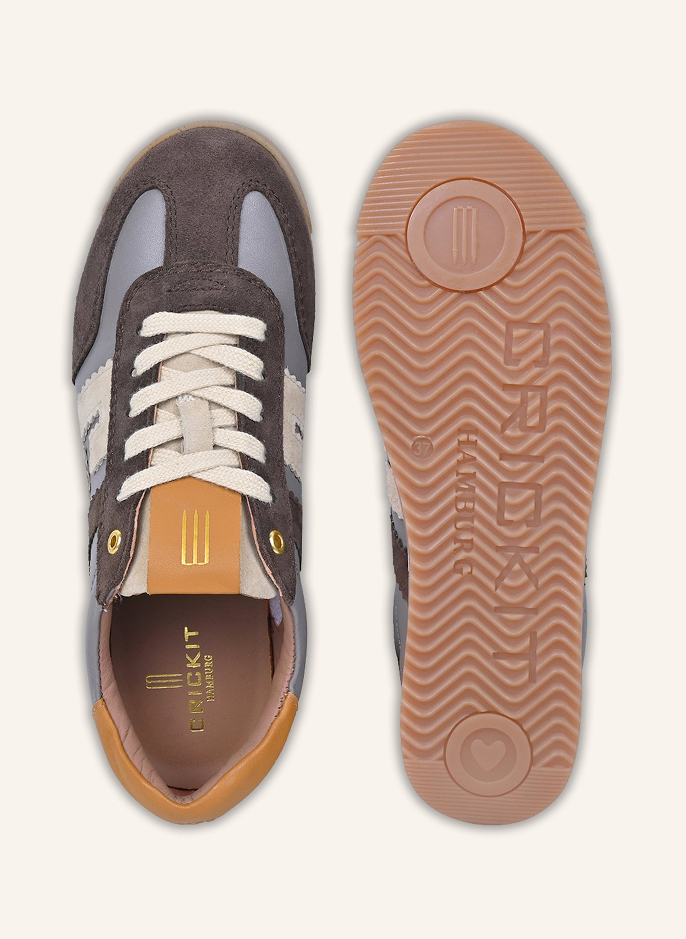 CRICKIT Sneaker ULTIMA: HELLBLAU/ BRAUN