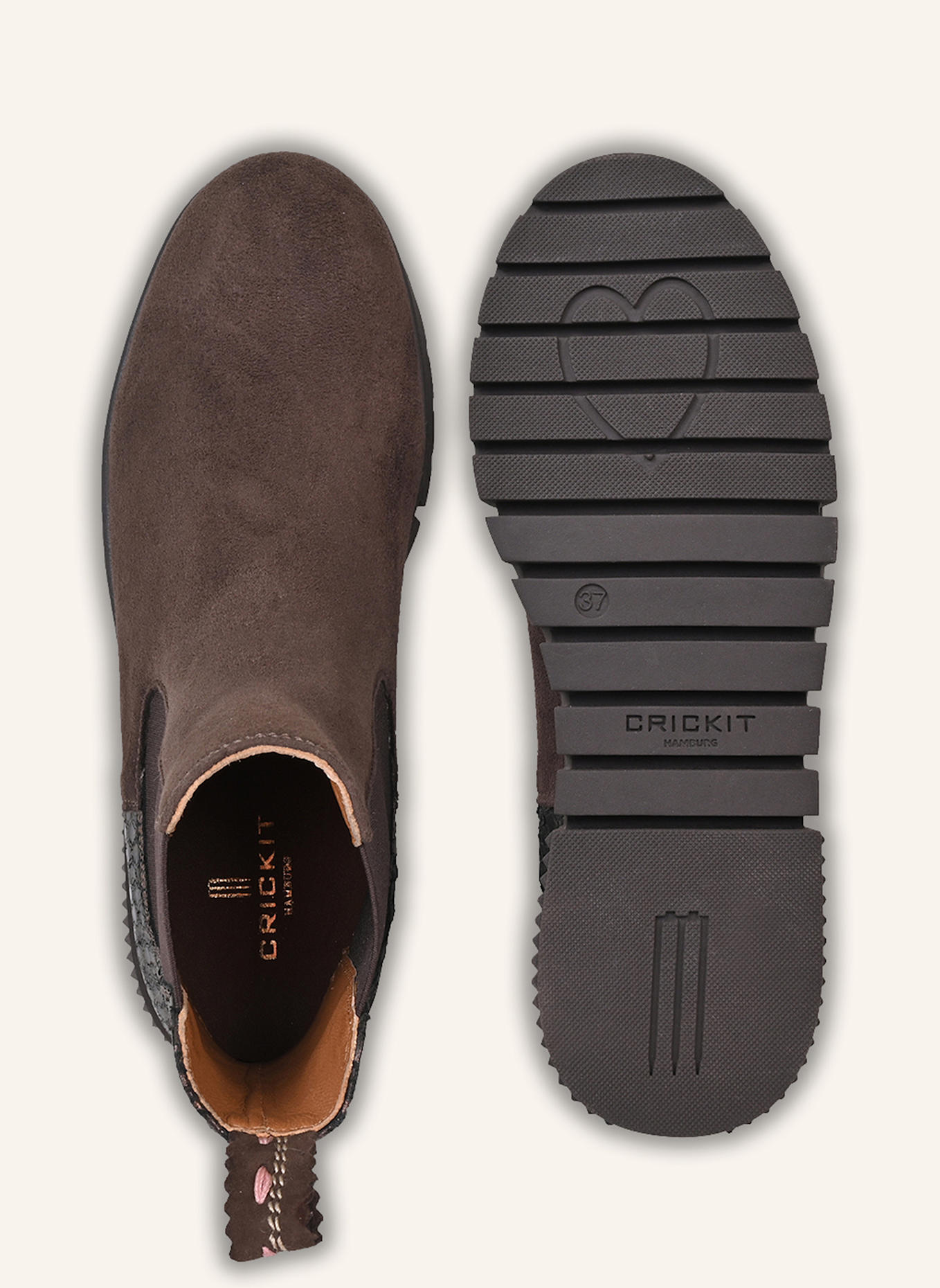 CRICKIT Chelsea-Boots NAELLE: BRAUN