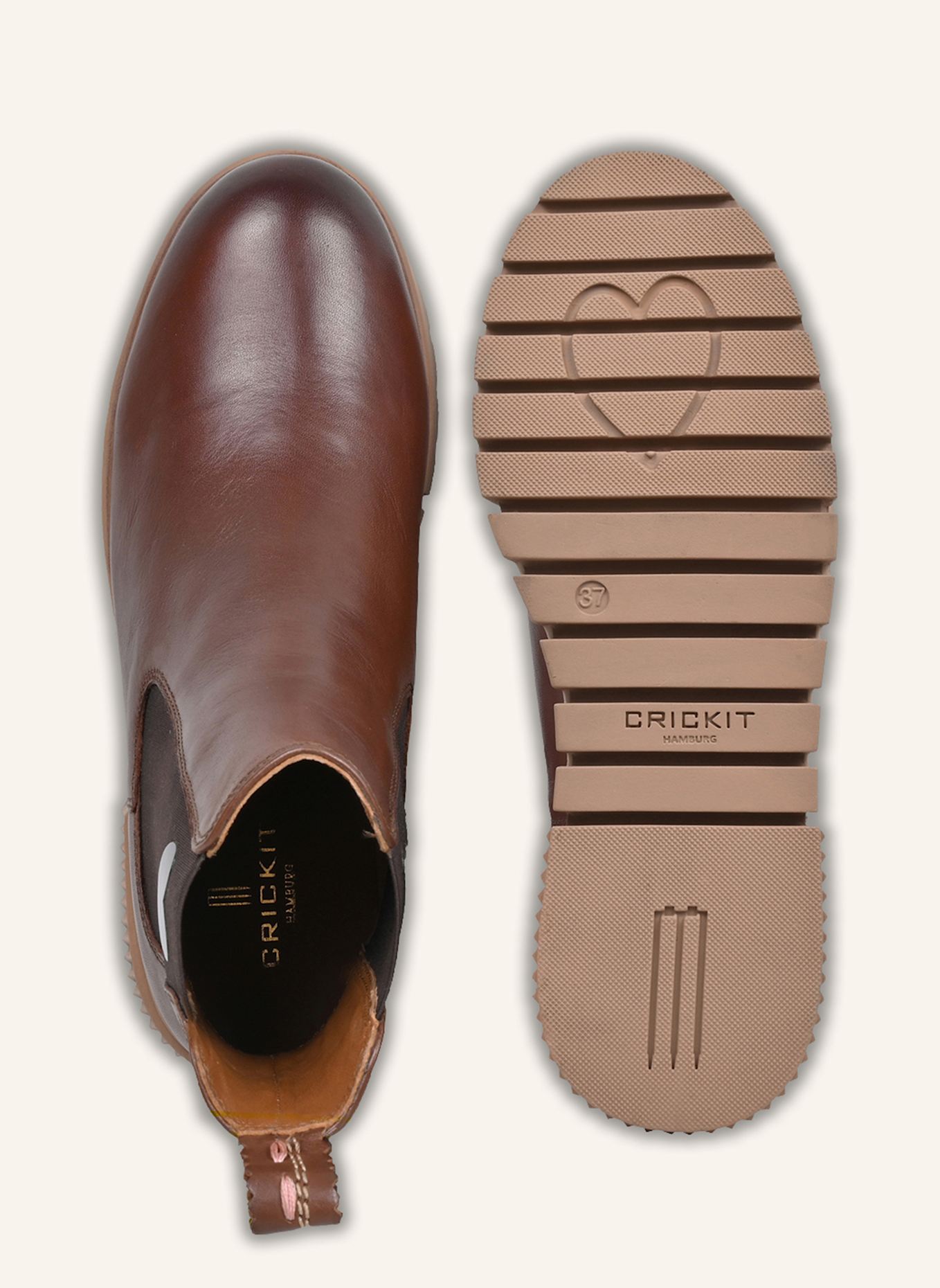CRICKIT Chelsea-Boots NAELLE: BRAUN