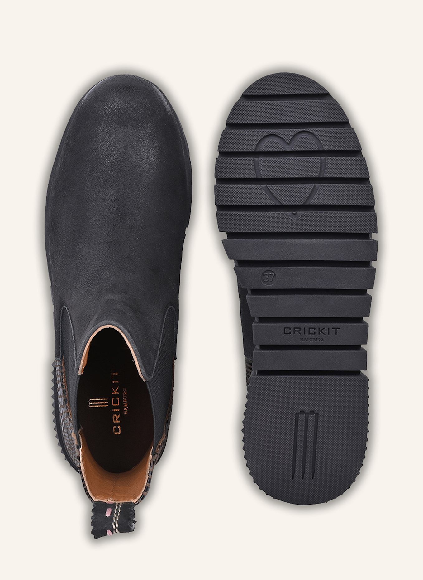 CRICKIT Chelsea-Boots NAELLE: SCHWARZ