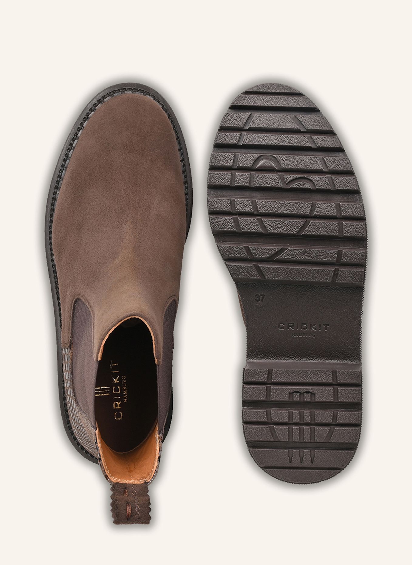 CRICKIT Chelsea-Boots URBINO: BRAUN