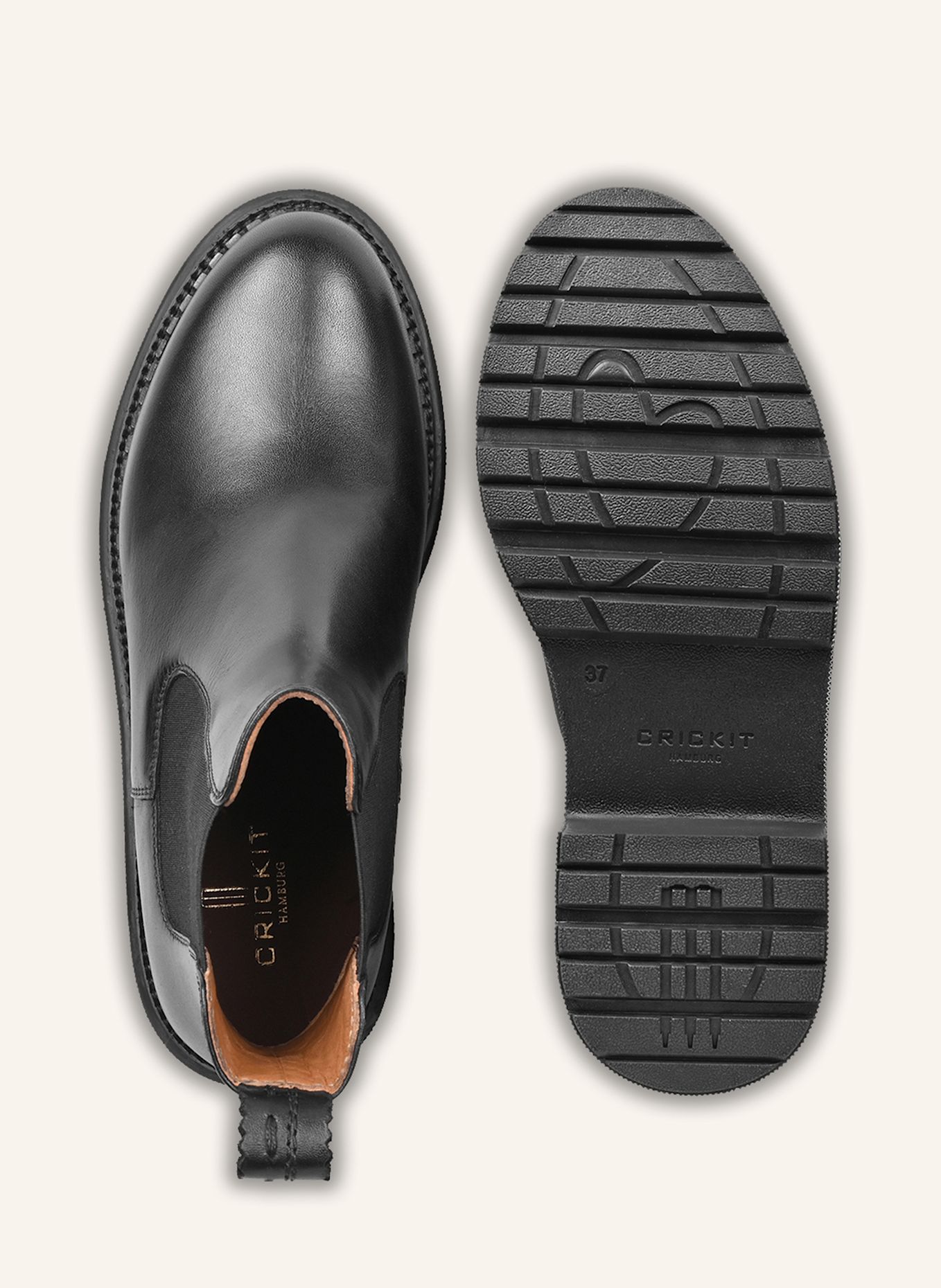 CRICKIT Chelsea-Boots URBINO: SCHWARZ