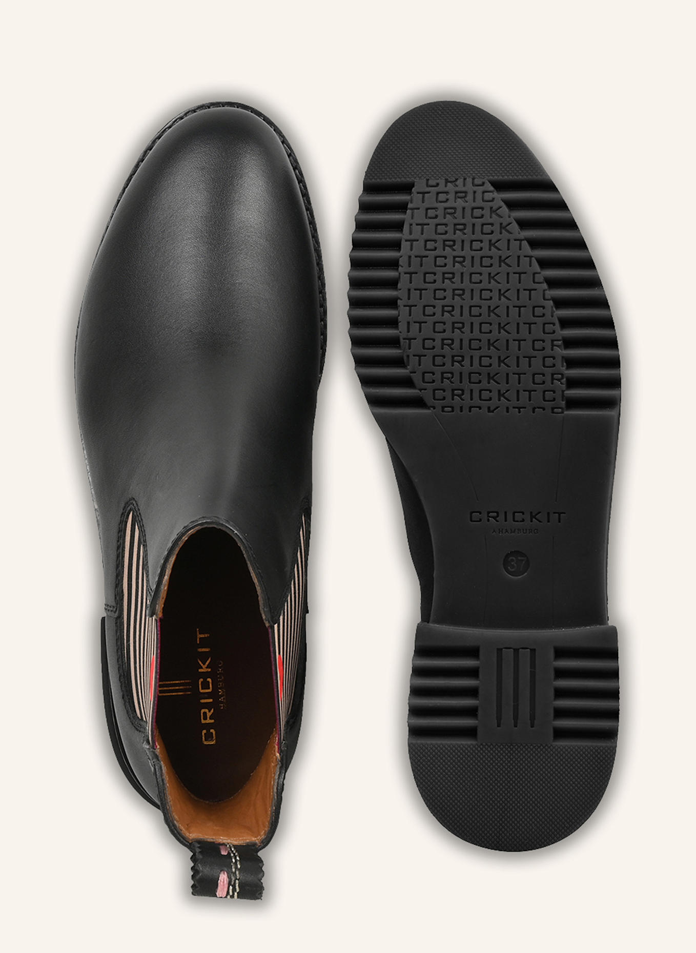 CRICKIT Chelsea-Boots UNNA: SCHWARZ