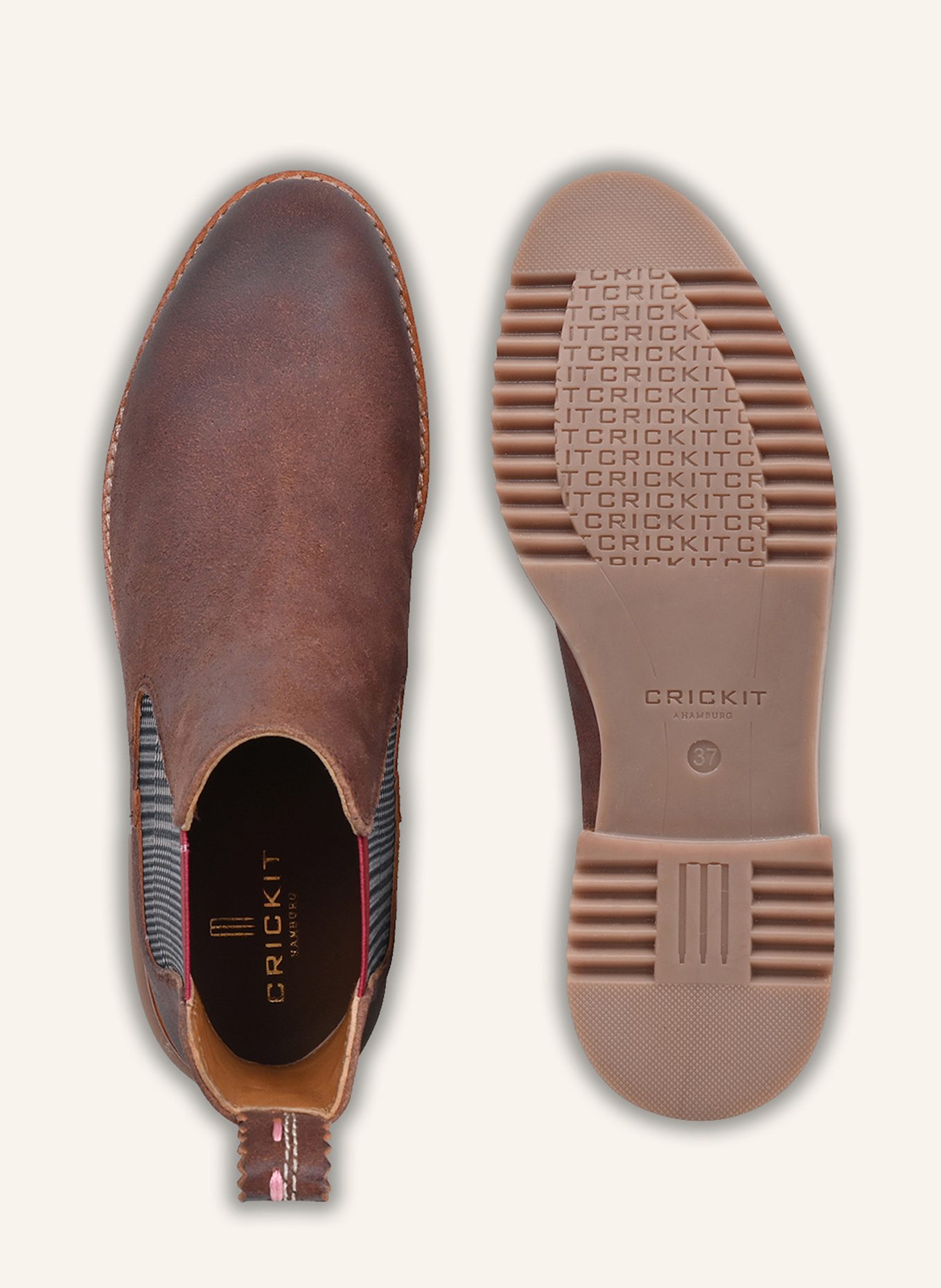 CRICKIT Chelsea-Boots UNNA: BRAUN