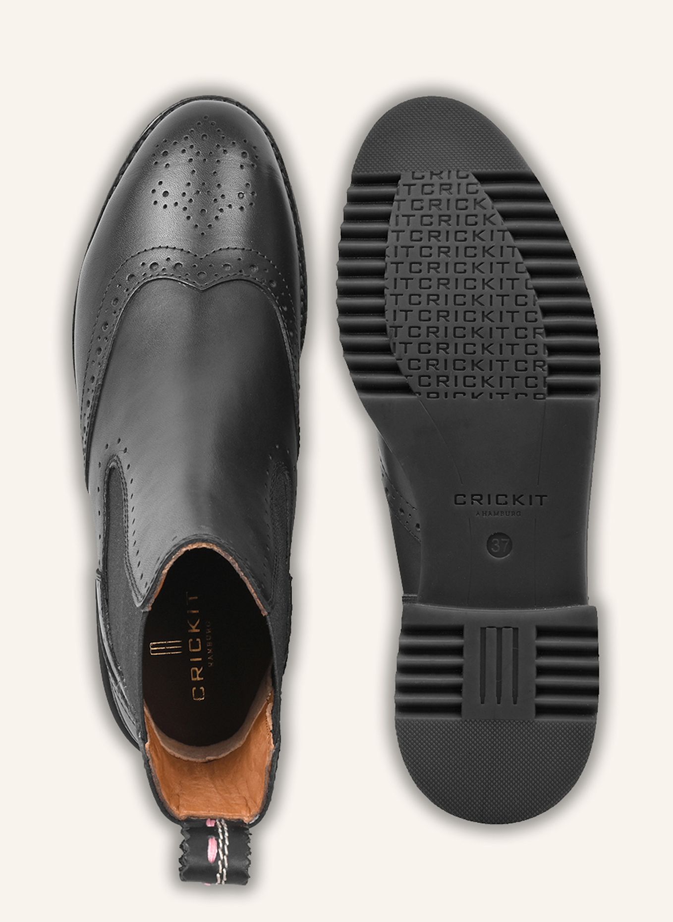 CRICKIT Chelsea-Boots UDINE: SCHWARZ