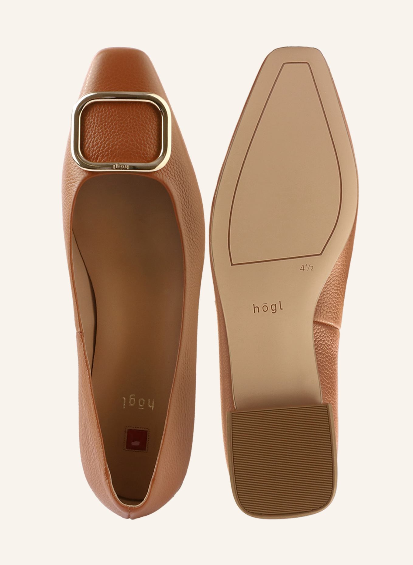 Högl Ballerinas: COGNAC