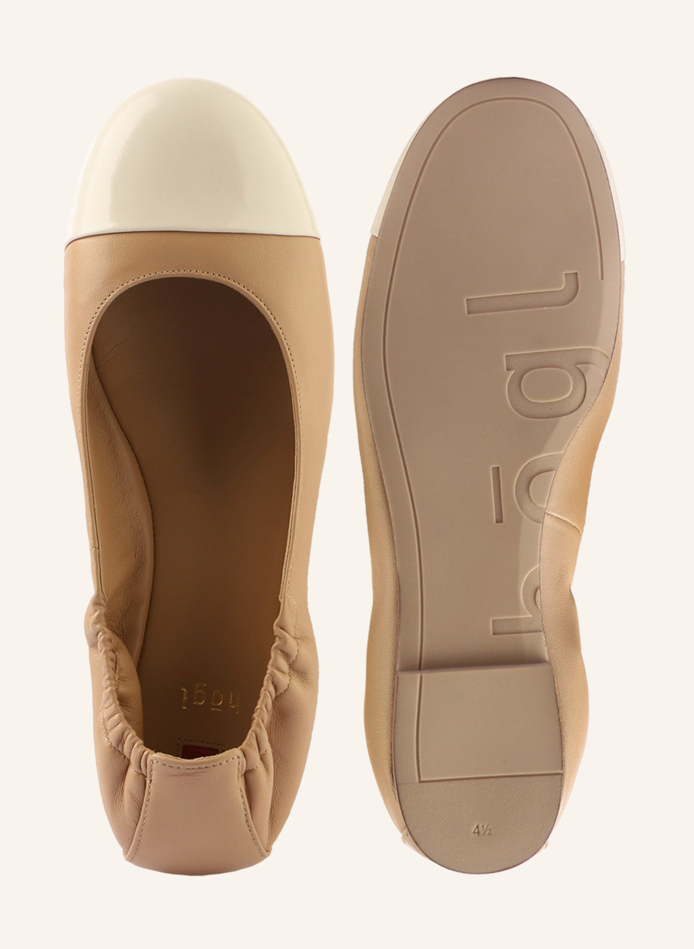 Högl Ballerinas SYLVIE, Farbe: BEIGE/ CREME (Bild 4)